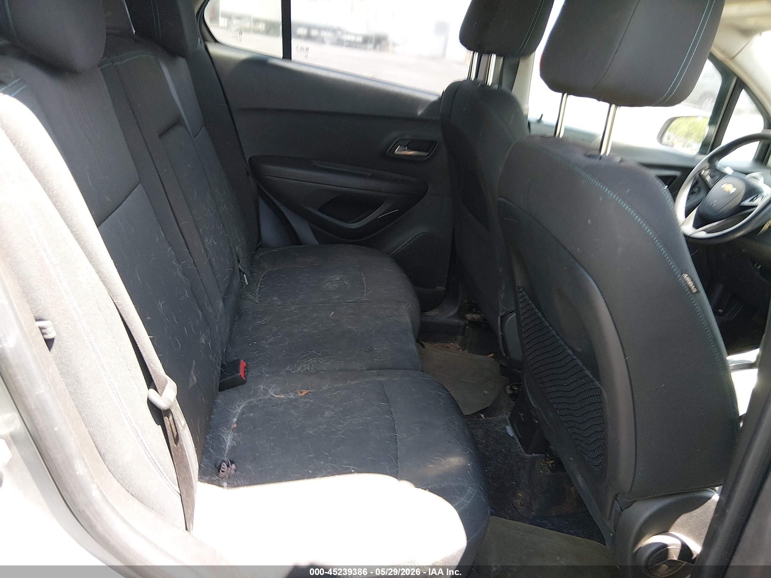 2015 Chevrolet Trax Lt Серый vin: KL7CJRSB5FB072321