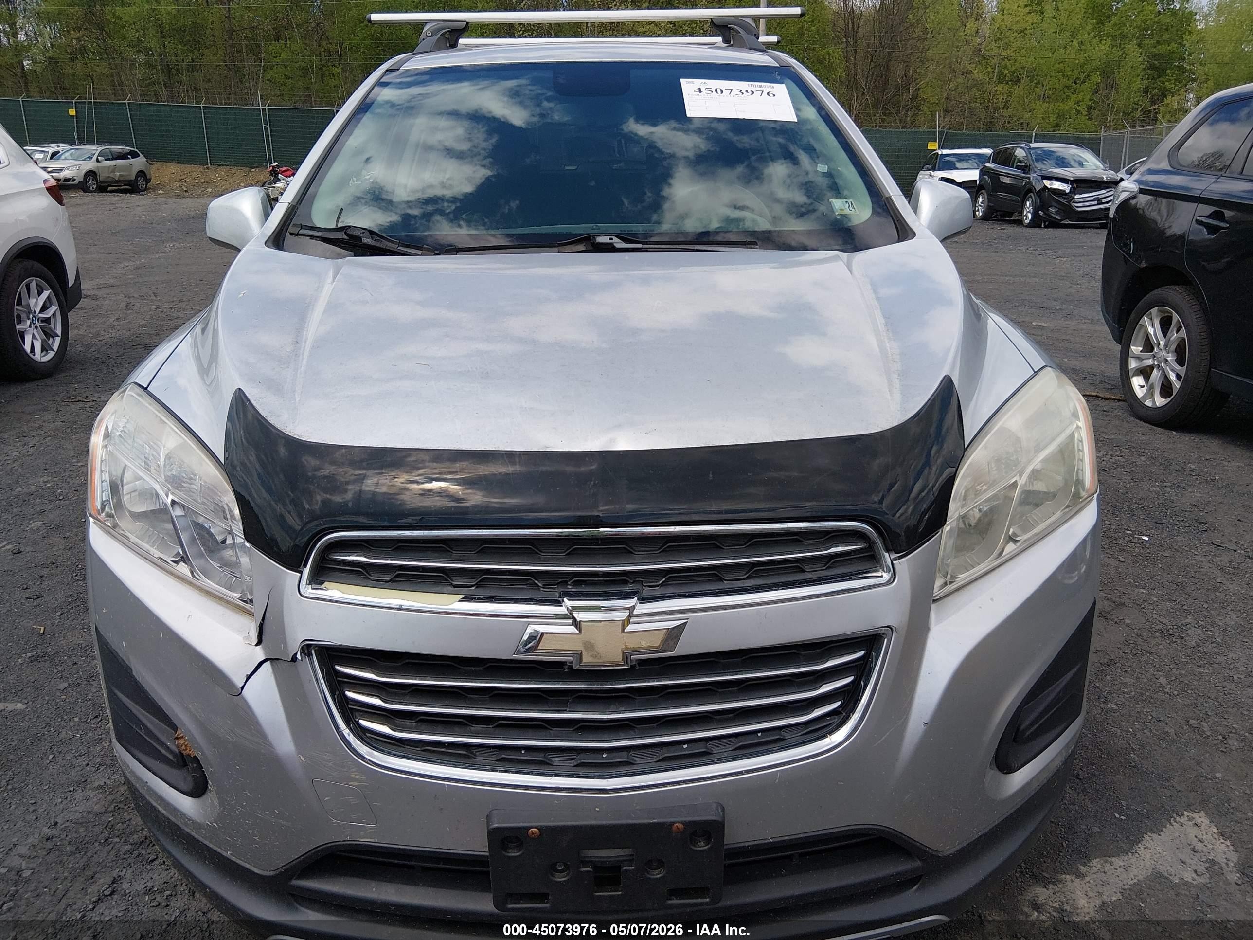 2015 Chevrolet Trax Lt Серебряный vin: KL7CJRSB5FB204509
