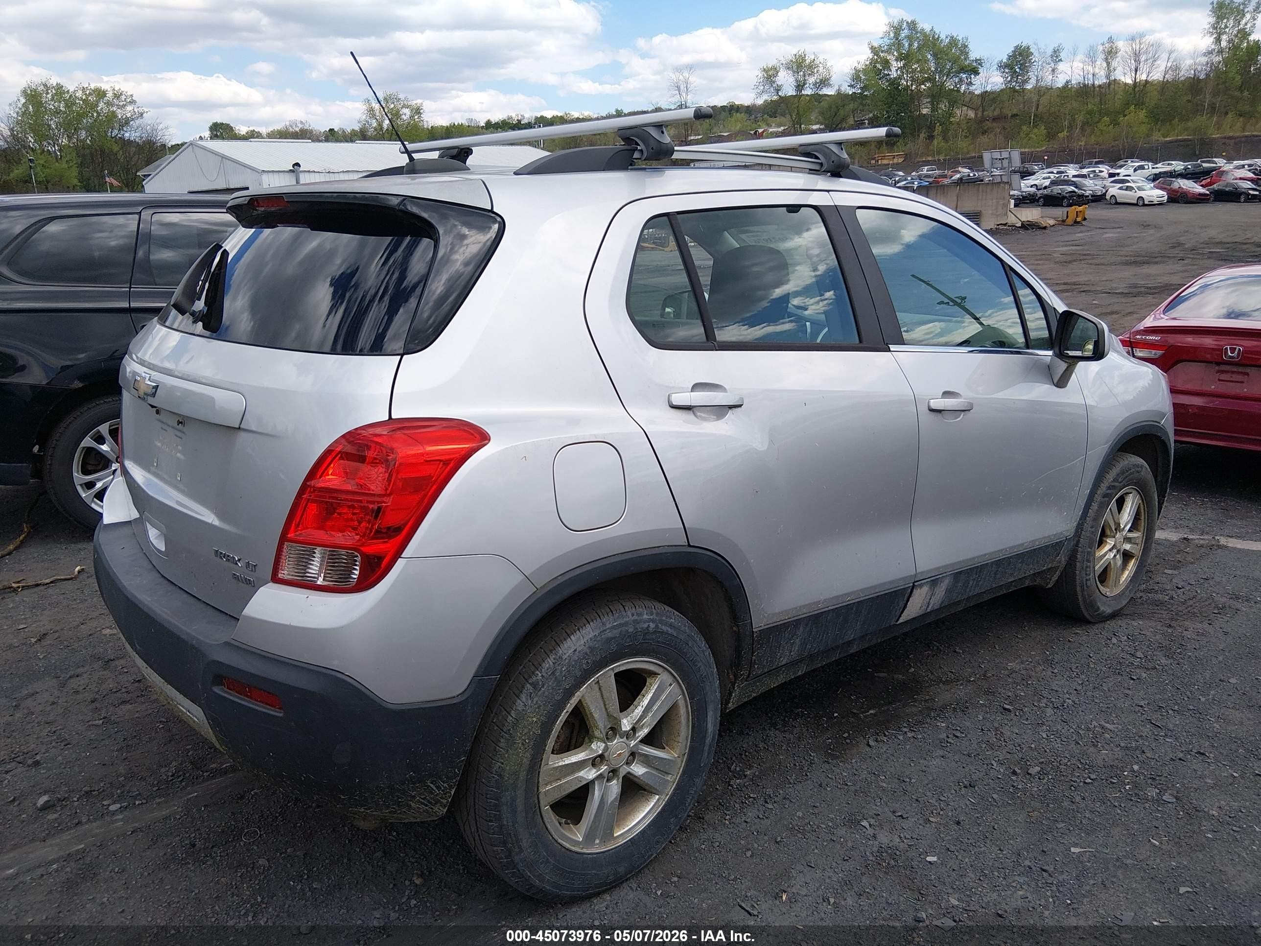 2015 Chevrolet Trax Lt Серебряный vin: KL7CJRSB5FB204509