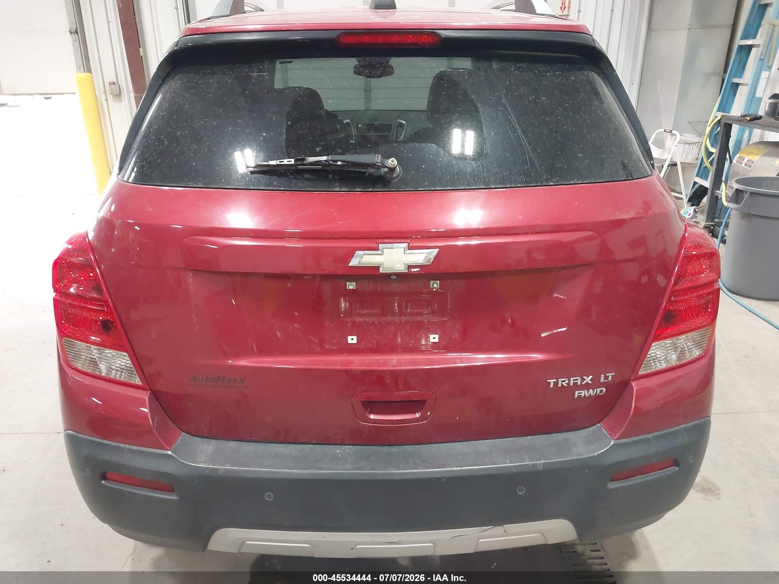 2015 Chevrolet Trax Lt Red vin: KL7CJRSB5FB258084