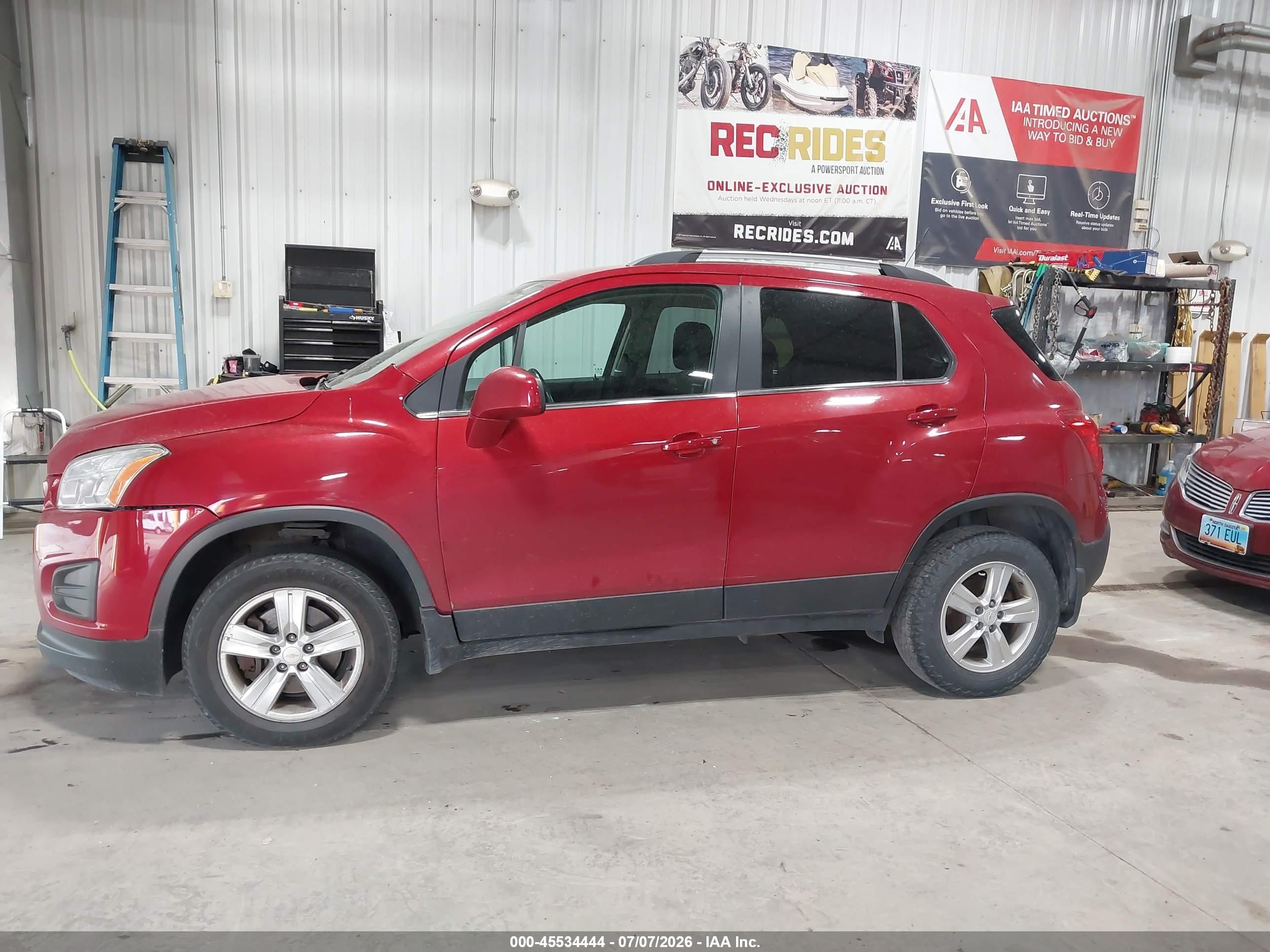 2015 Chevrolet Trax Lt Red vin: KL7CJRSB5FB258084