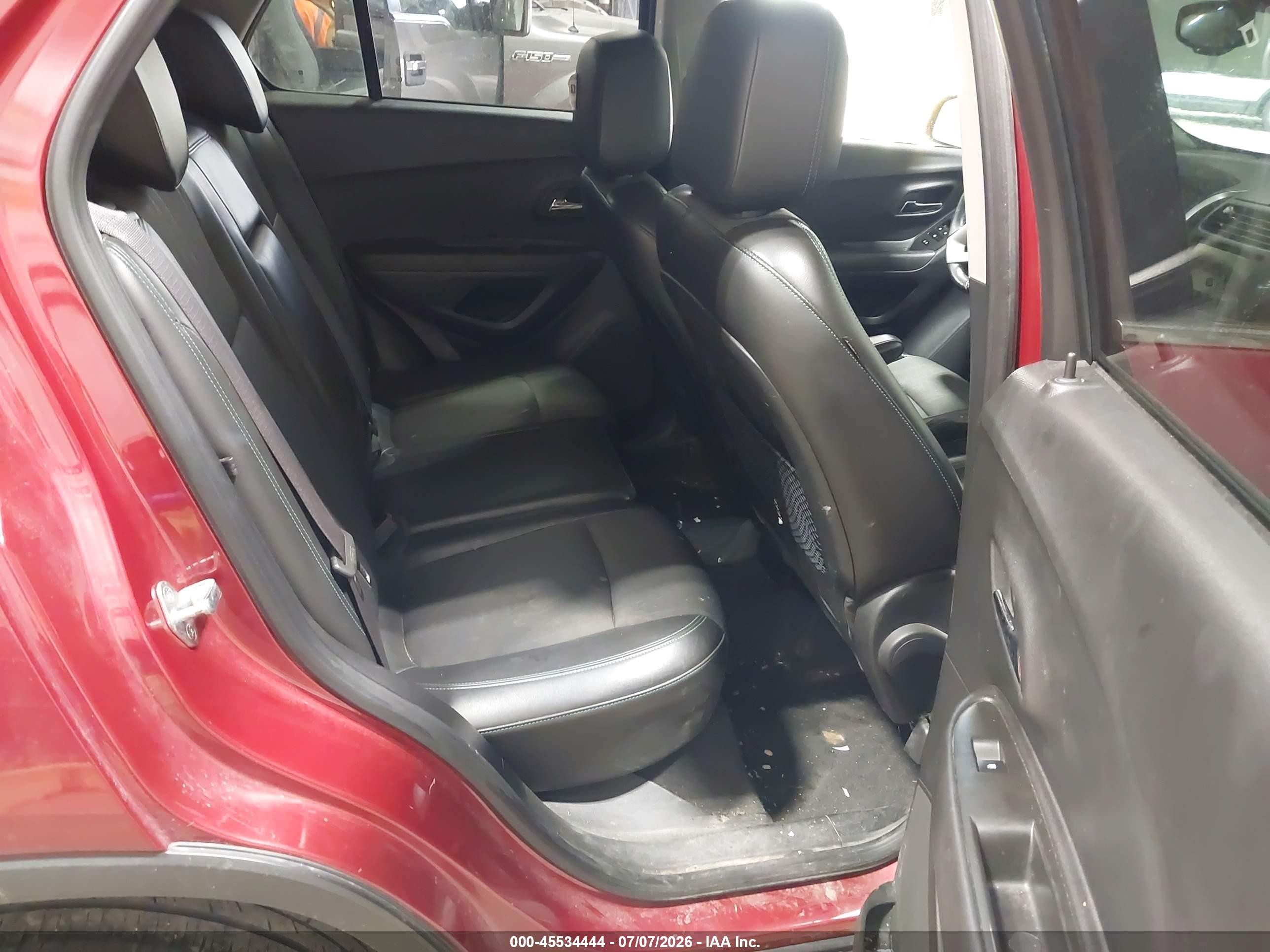 2015 Chevrolet Trax Lt Red vin: KL7CJRSB5FB258084