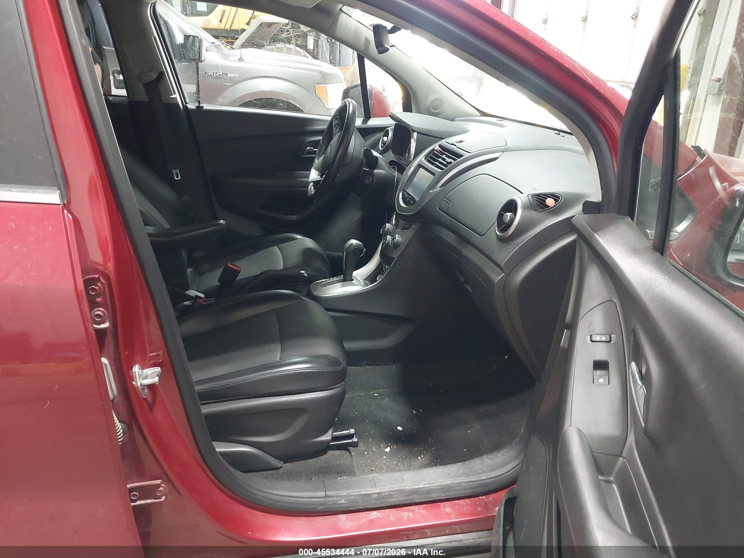 2015 Chevrolet Trax Lt Red vin: KL7CJRSB5FB258084