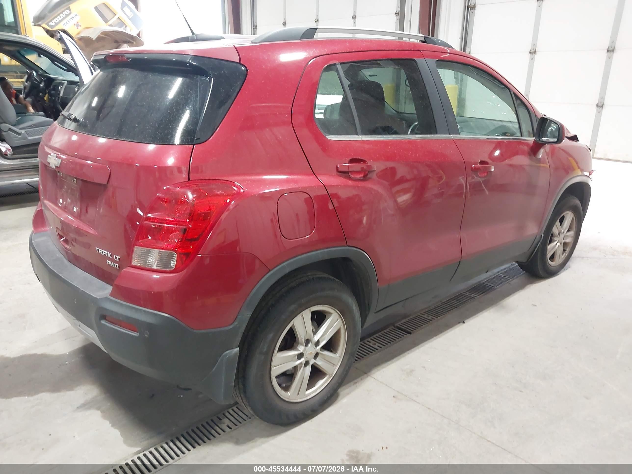 2015 Chevrolet Trax Lt Red vin: KL7CJRSB5FB258084