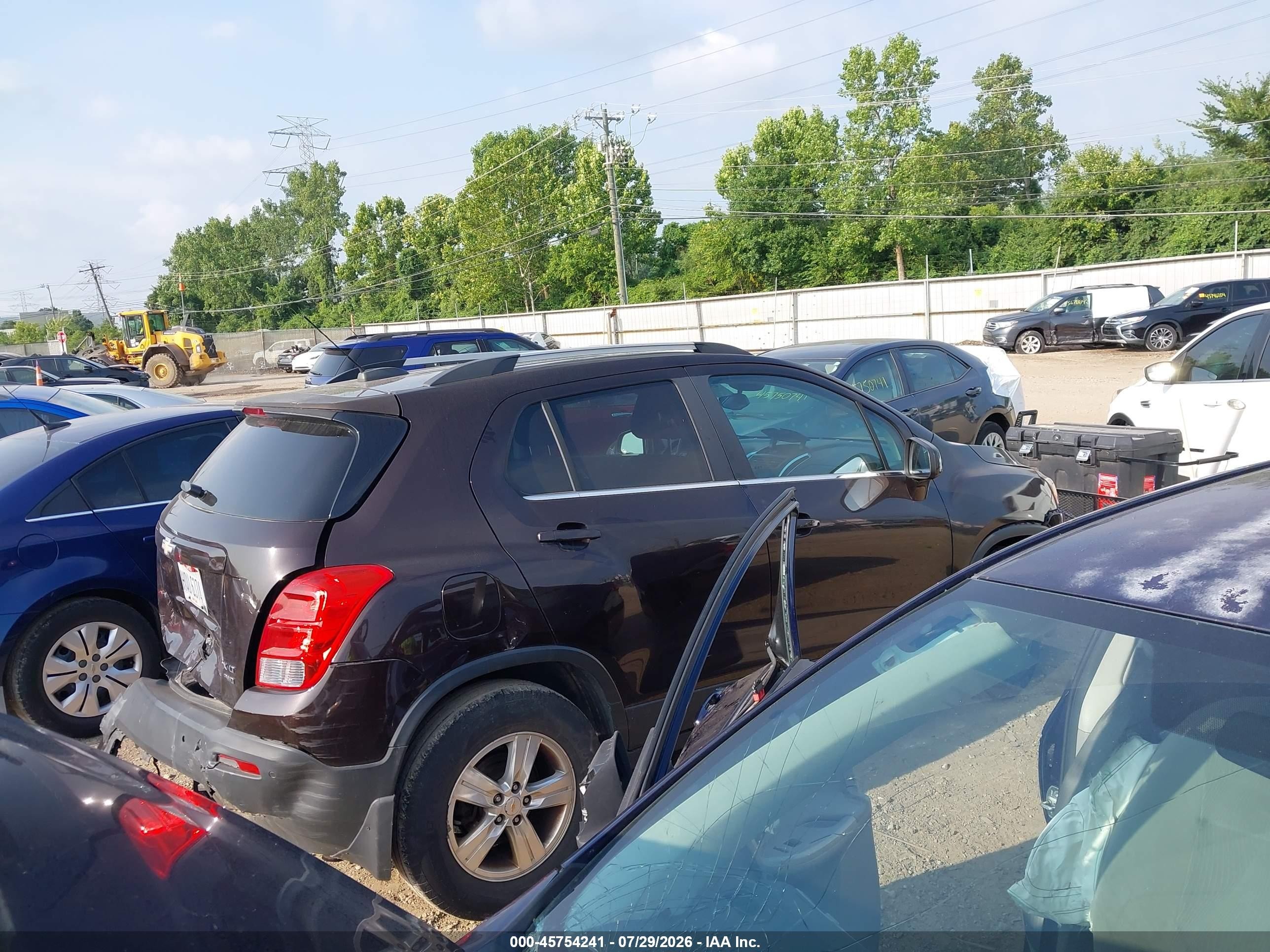 2015 Chevrolet Trax Lt Brown vin: KL7CJRSB6FB101583