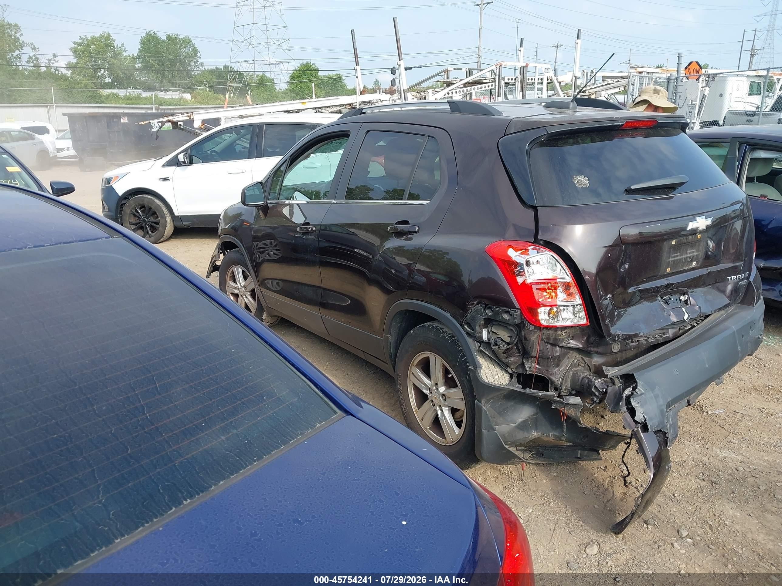 2015 Chevrolet Trax Lt Brown vin: KL7CJRSB6FB101583