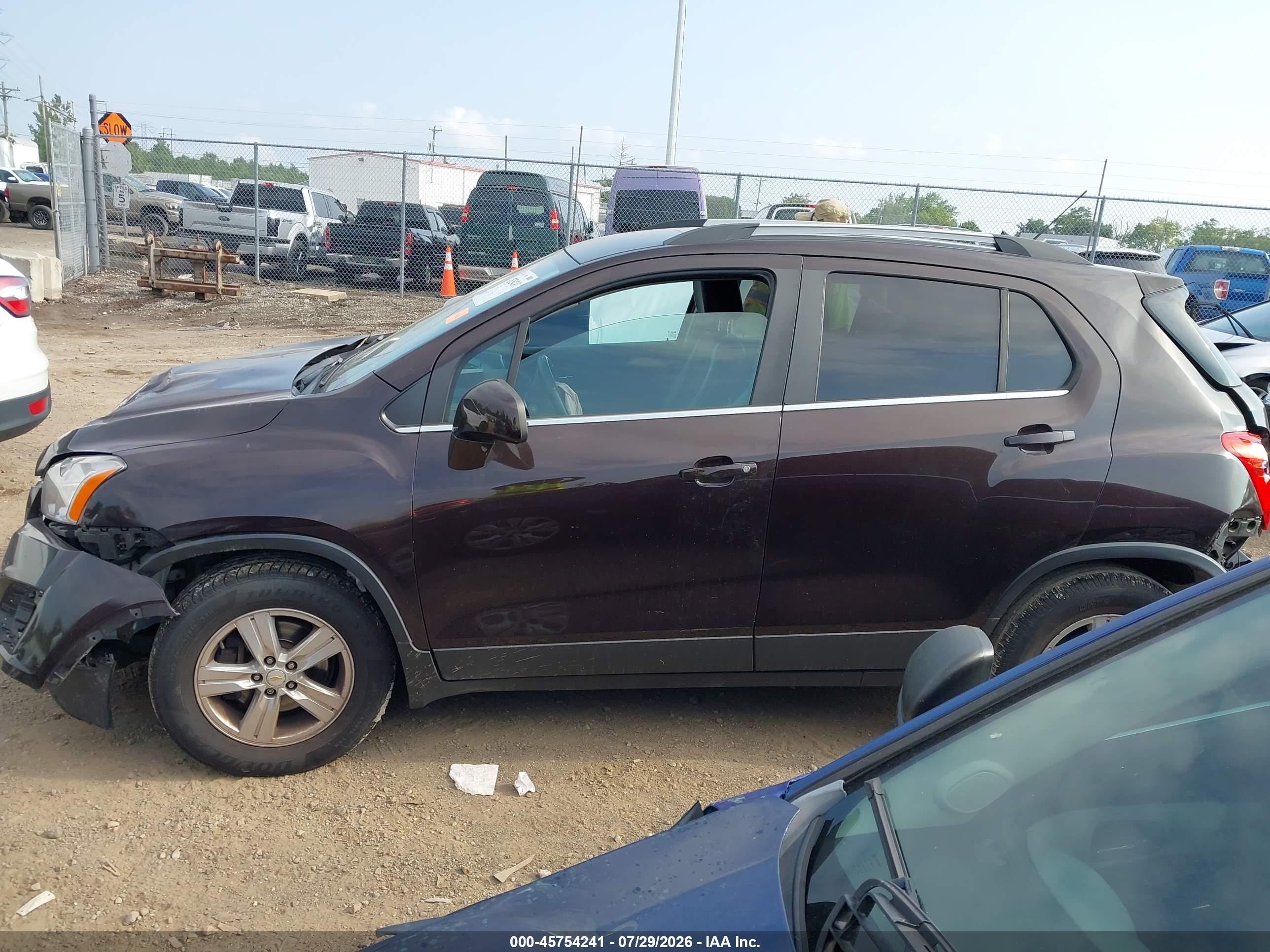 2015 Chevrolet Trax Lt Brown vin: KL7CJRSB6FB101583