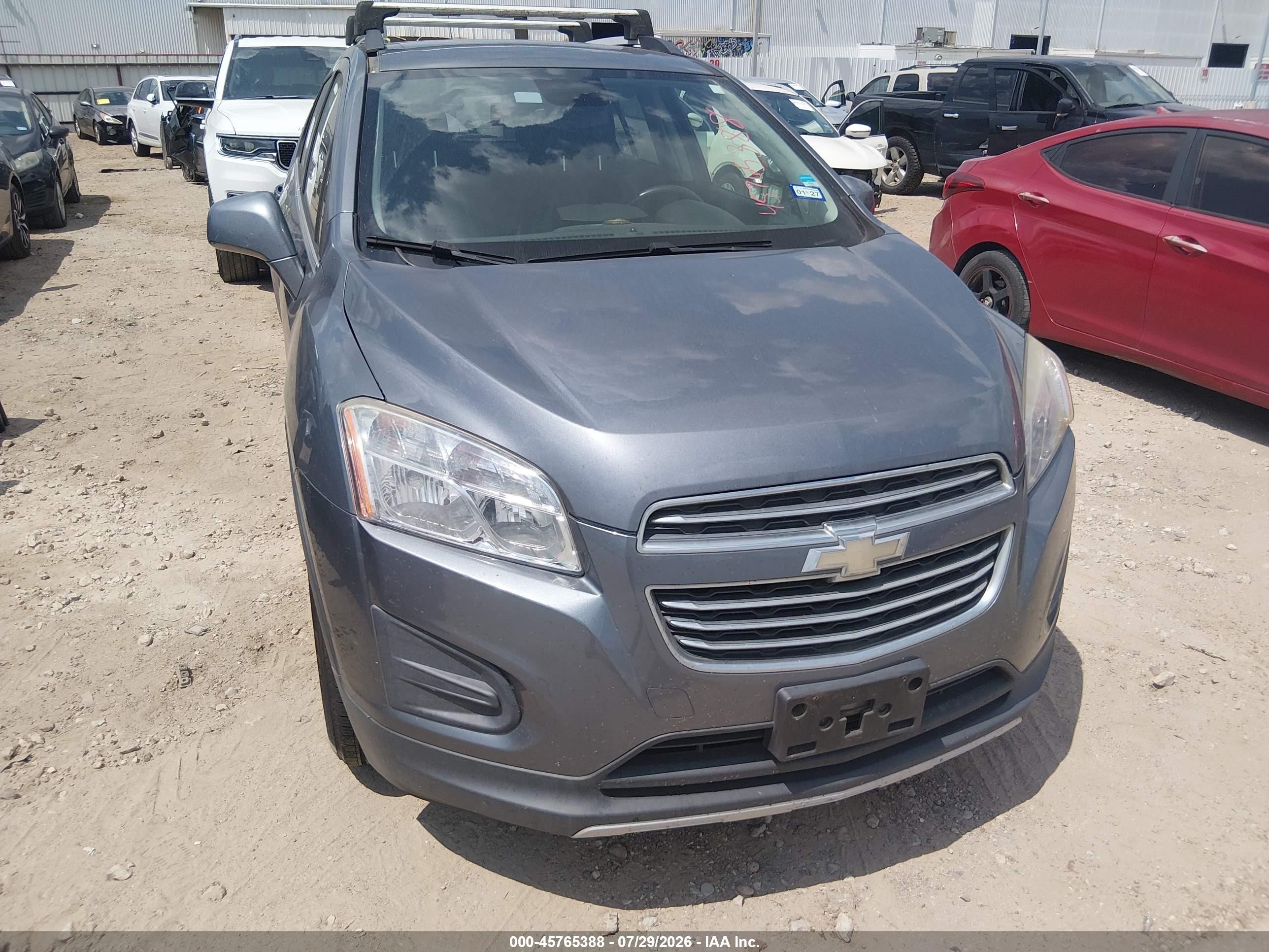 2015 Chevrolet Trax Lt Gray vin: KL7CJRSB6FB105150