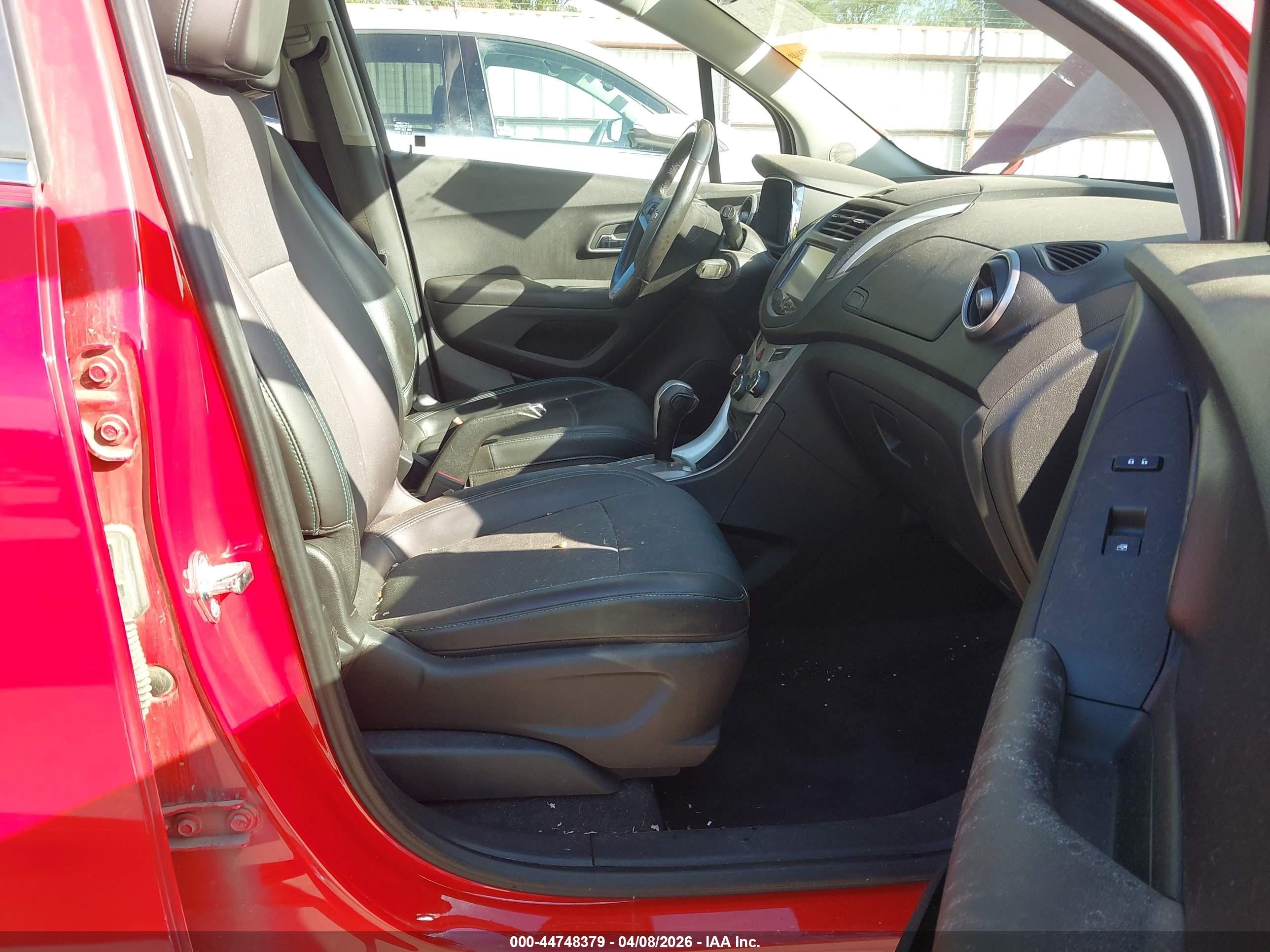 2015 Chevrolet Trax Lt Red vin: KL7CJRSB6FB191611
