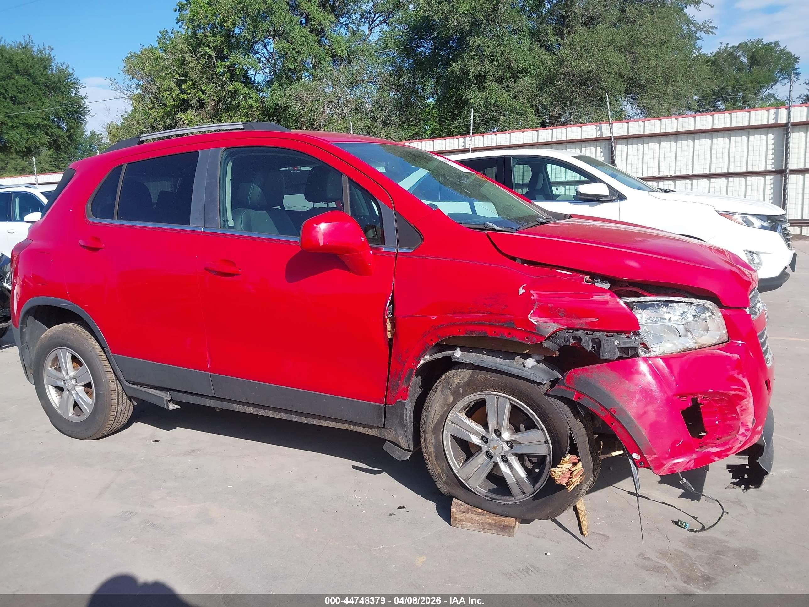 2015 Chevrolet Trax Lt Red vin: KL7CJRSB6FB191611