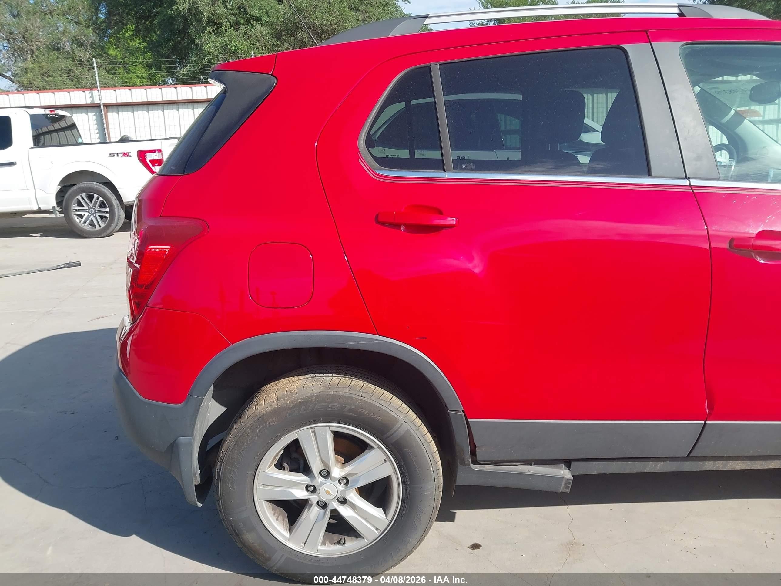 2015 Chevrolet Trax Lt Red vin: KL7CJRSB6FB191611
