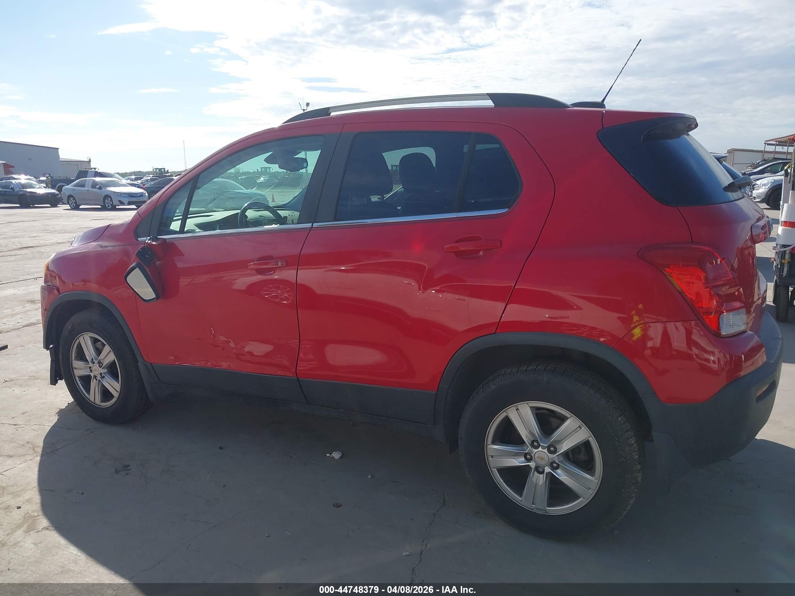 2015 Chevrolet Trax Lt Red vin: KL7CJRSB6FB191611