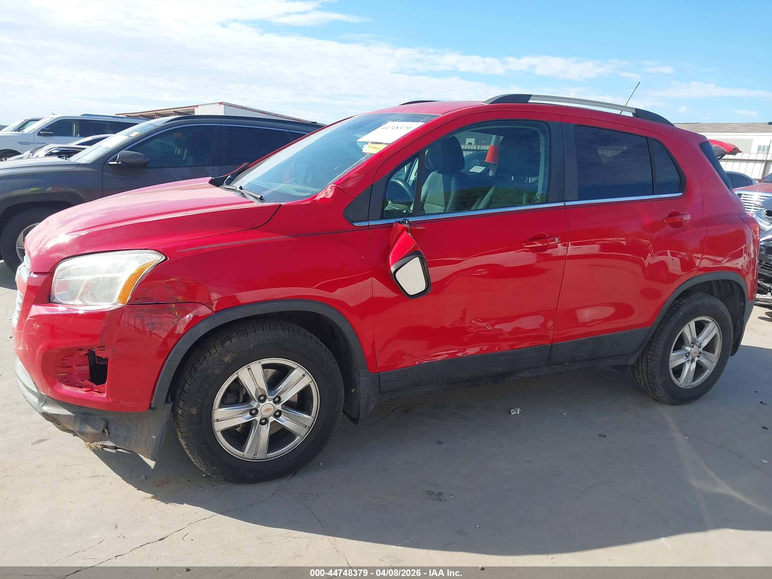 2015 Chevrolet Trax Lt Red vin: KL7CJRSB6FB191611