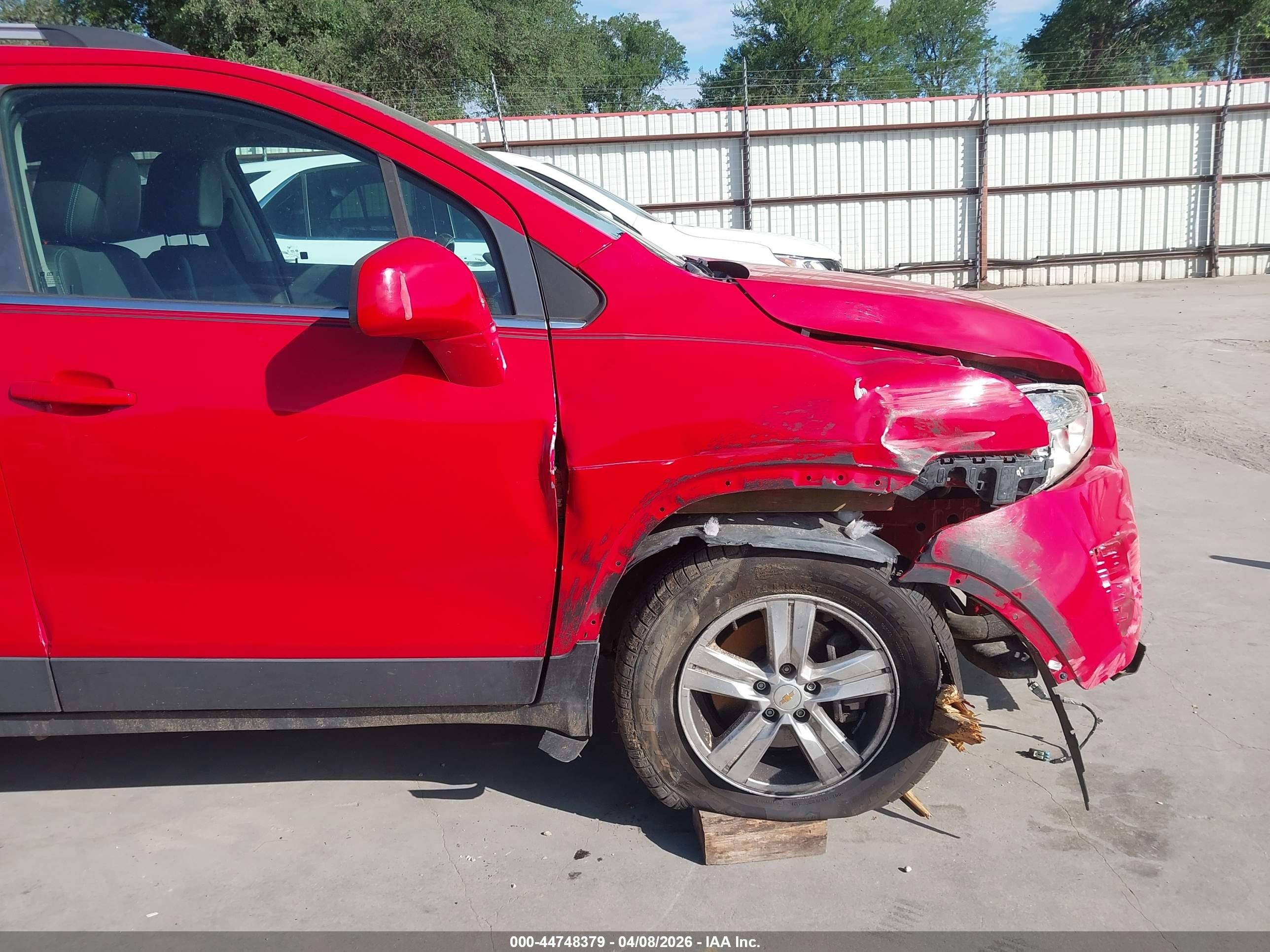2015 Chevrolet Trax Lt Red vin: KL7CJRSB6FB191611