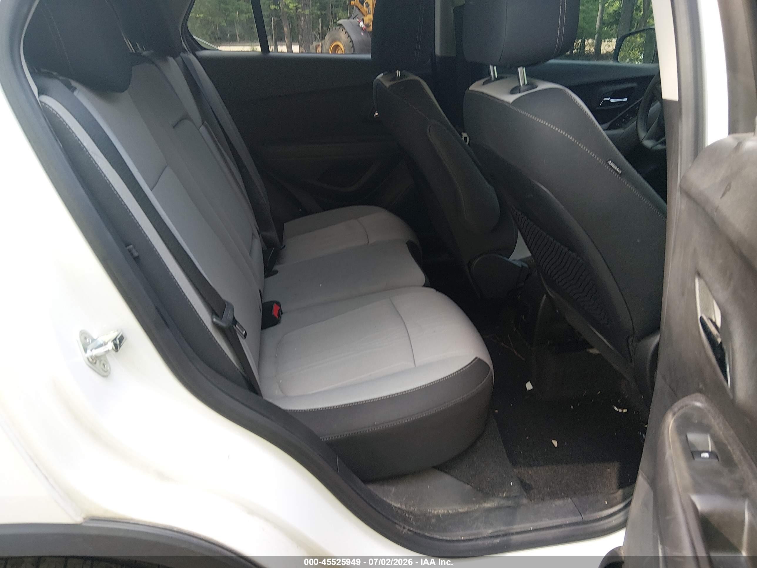 2015 Chevrolet Trax Lt White vin: KL7CJRSB6FB203241