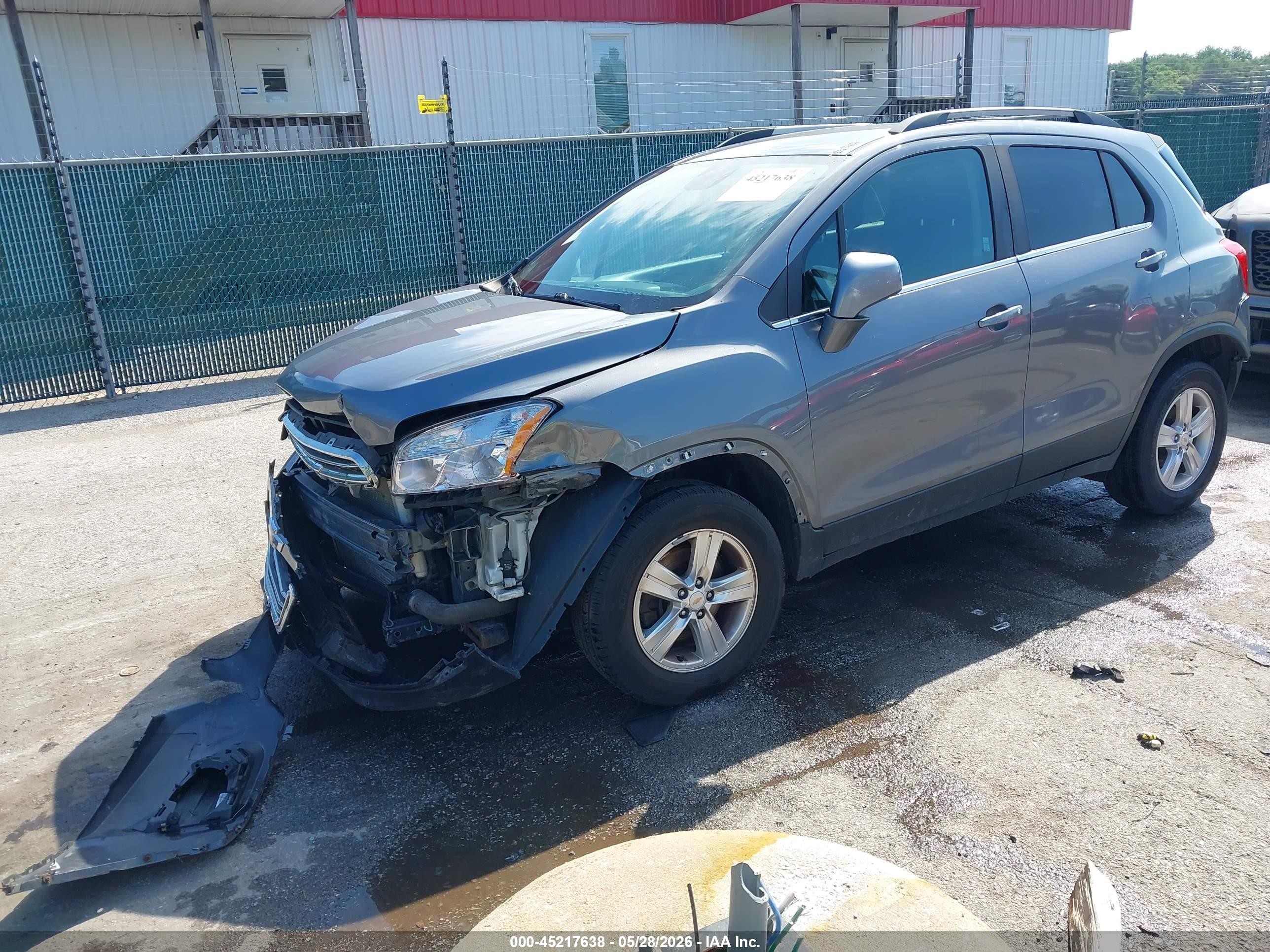 2015 Chevrolet Trax Lt Gray vin: KL7CJRSB7FB078332