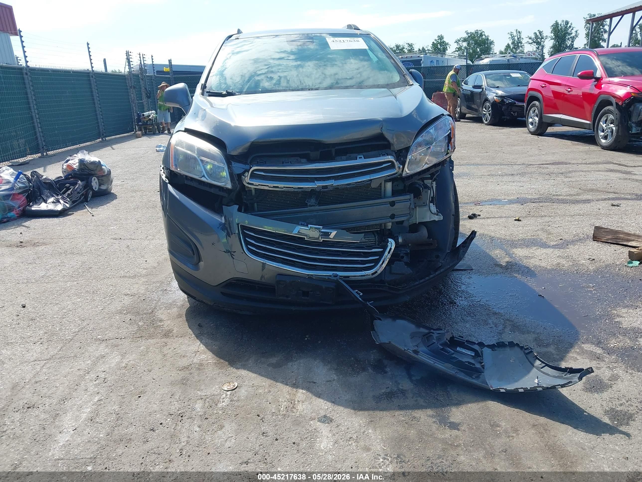 2015 Chevrolet Trax Lt Gray vin: KL7CJRSB7FB078332