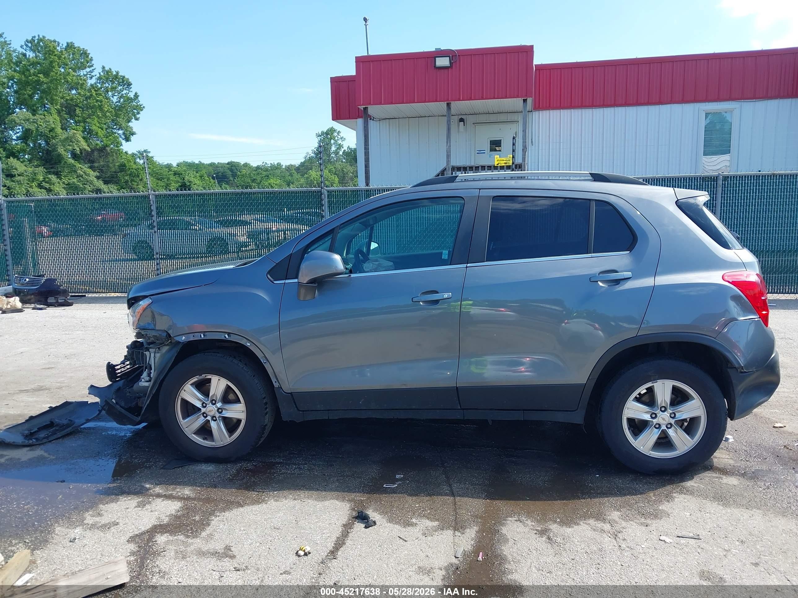 2015 Chevrolet Trax Lt Gray vin: KL7CJRSB7FB078332