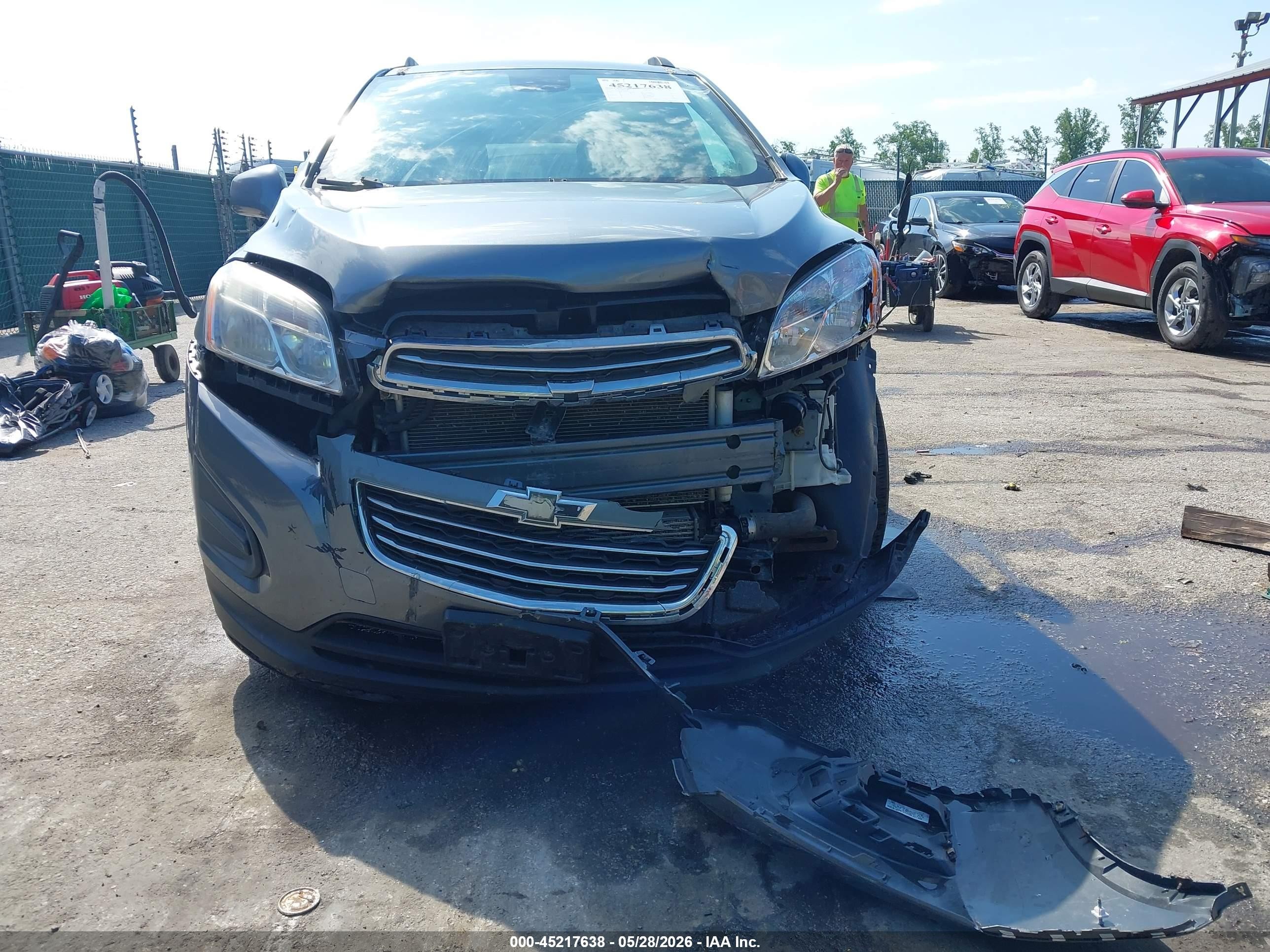 2015 Chevrolet Trax Lt Gray vin: KL7CJRSB7FB078332