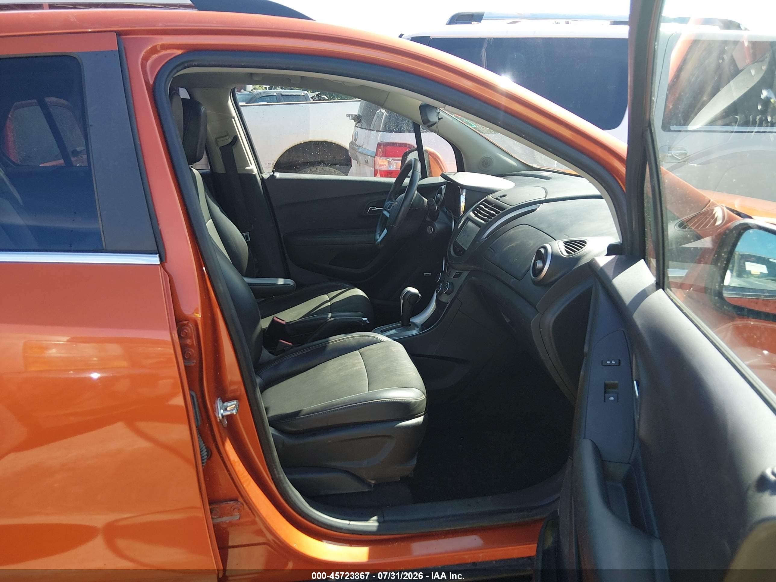 2015 Chevrolet Trax Lt Orange vin: KL7CJRSB7FB183033