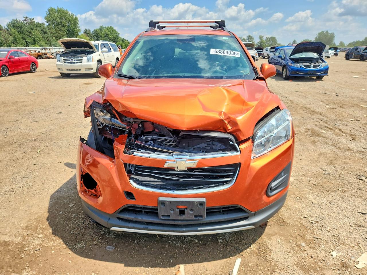 2015 Chevrolet Trax 1lt Orange vin: KL7CJRSB7FB210909