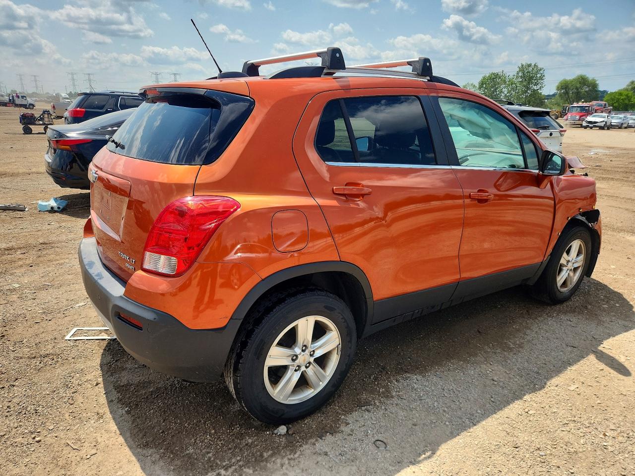 2015 Chevrolet Trax 1lt Orange vin: KL7CJRSB7FB210909