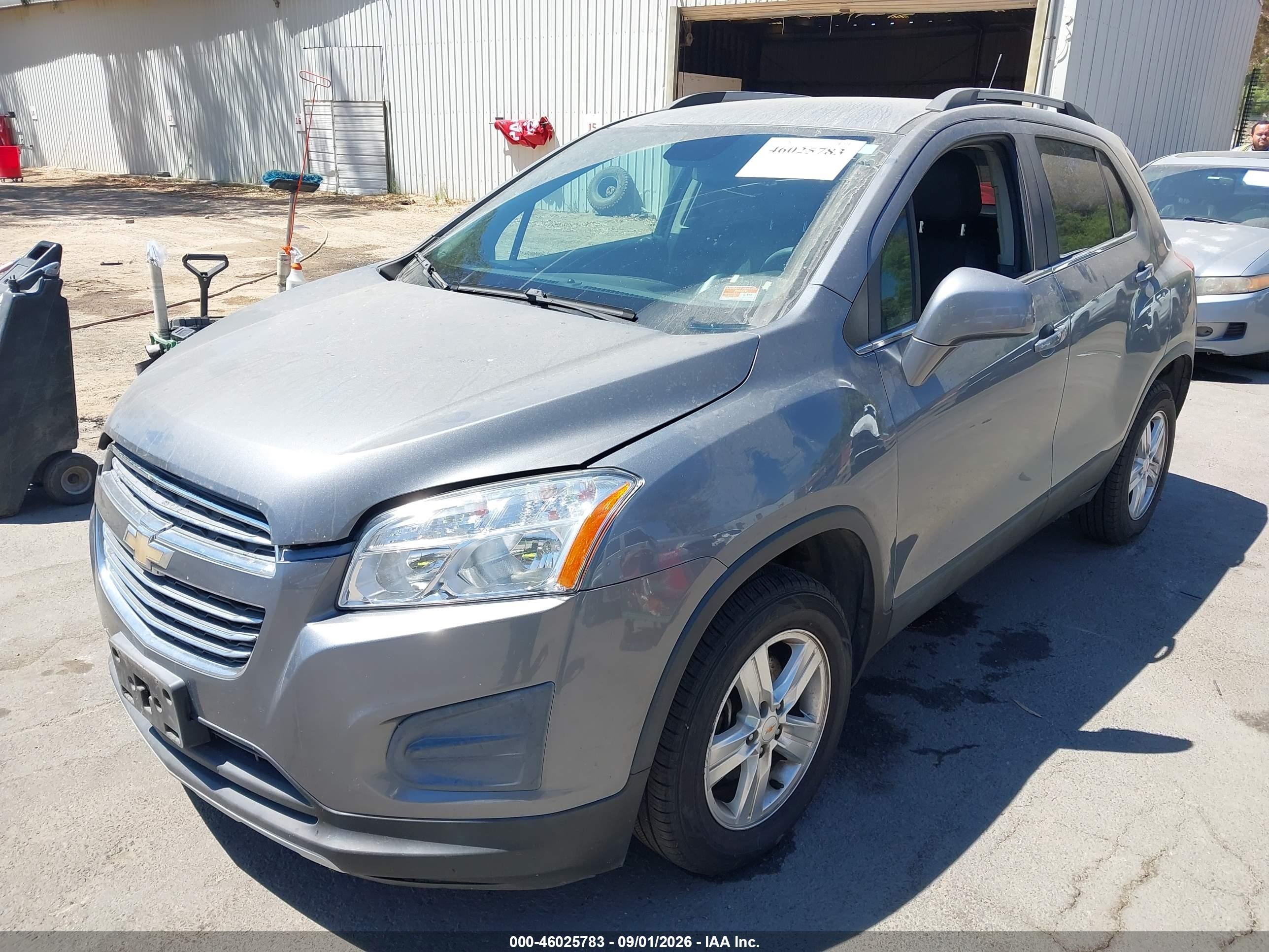 2015 Chevrolet Trax Lt Gray vin: KL7CJRSB8FB104789