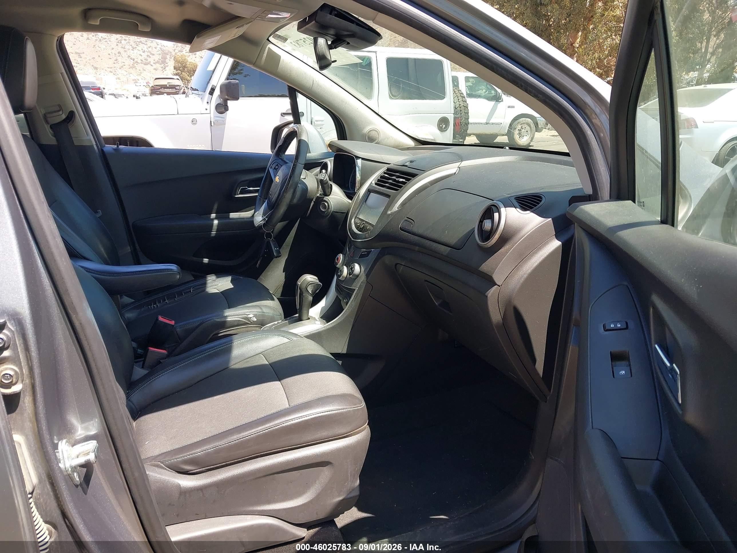 2015 Chevrolet Trax Lt Gray vin: KL7CJRSB8FB104789