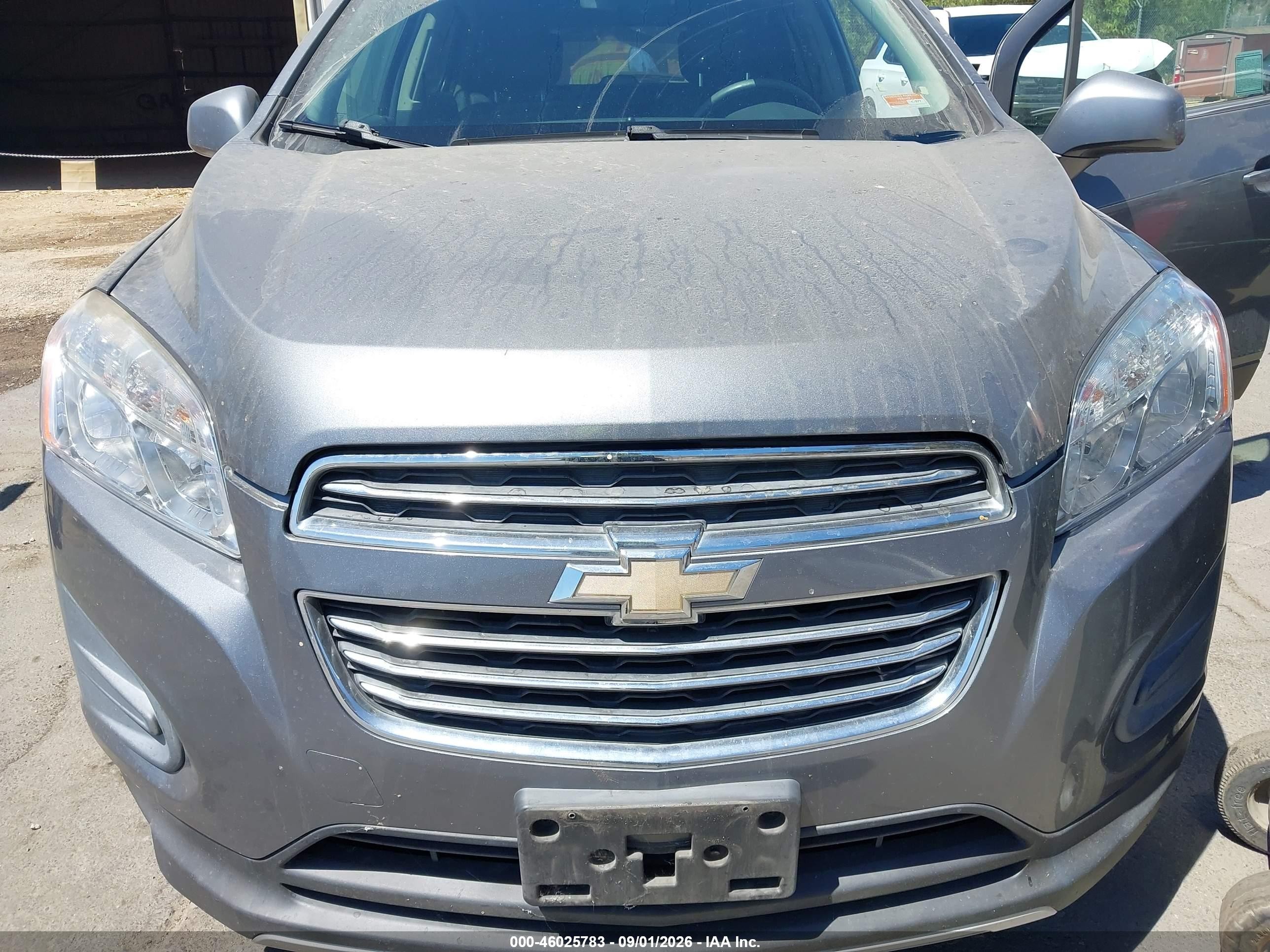 2015 Chevrolet Trax Lt Gray vin: KL7CJRSB8FB104789