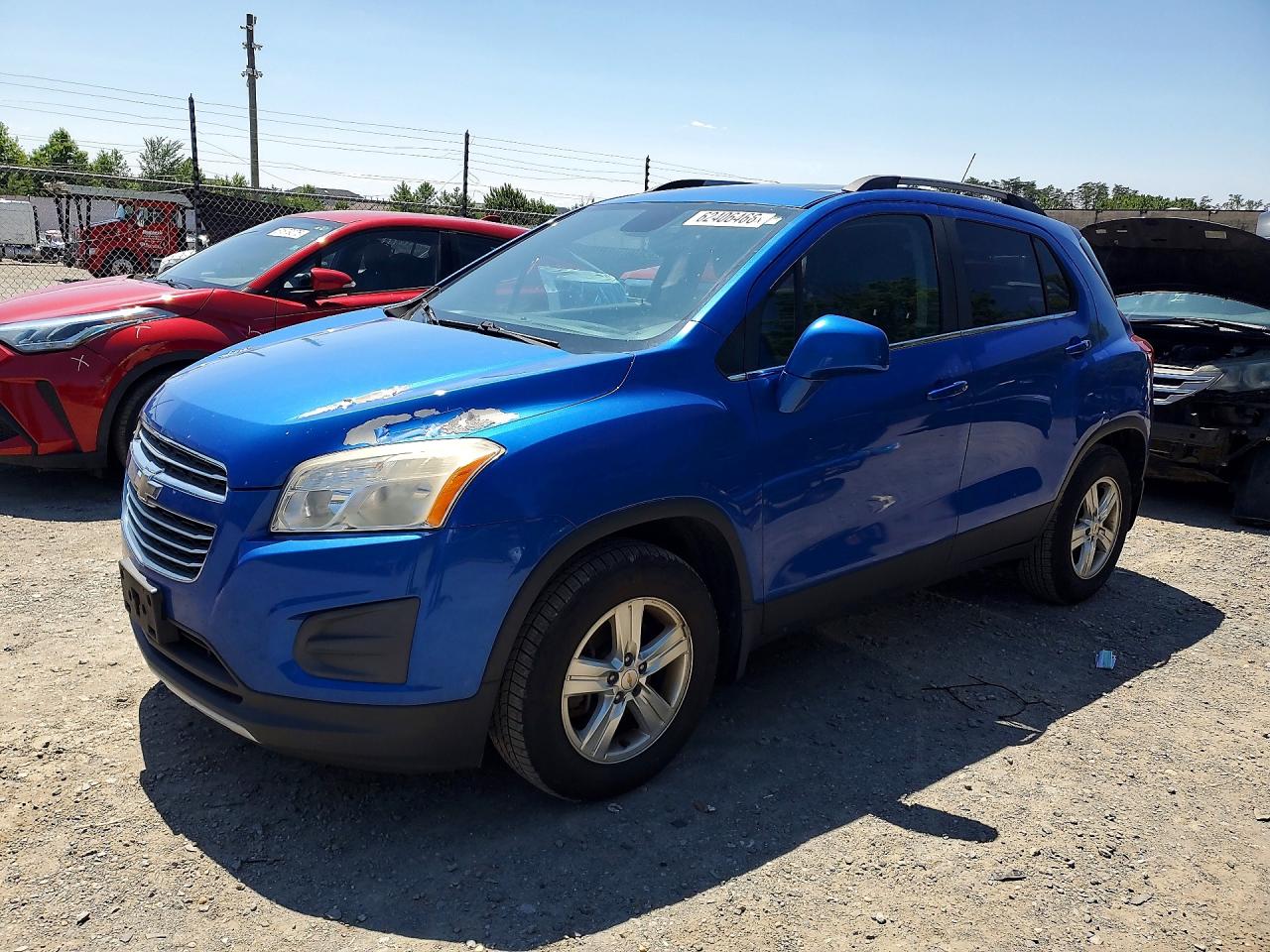 2015 Chevrolet Trax 1lt Blue vin: KL7CJRSB8FB149747