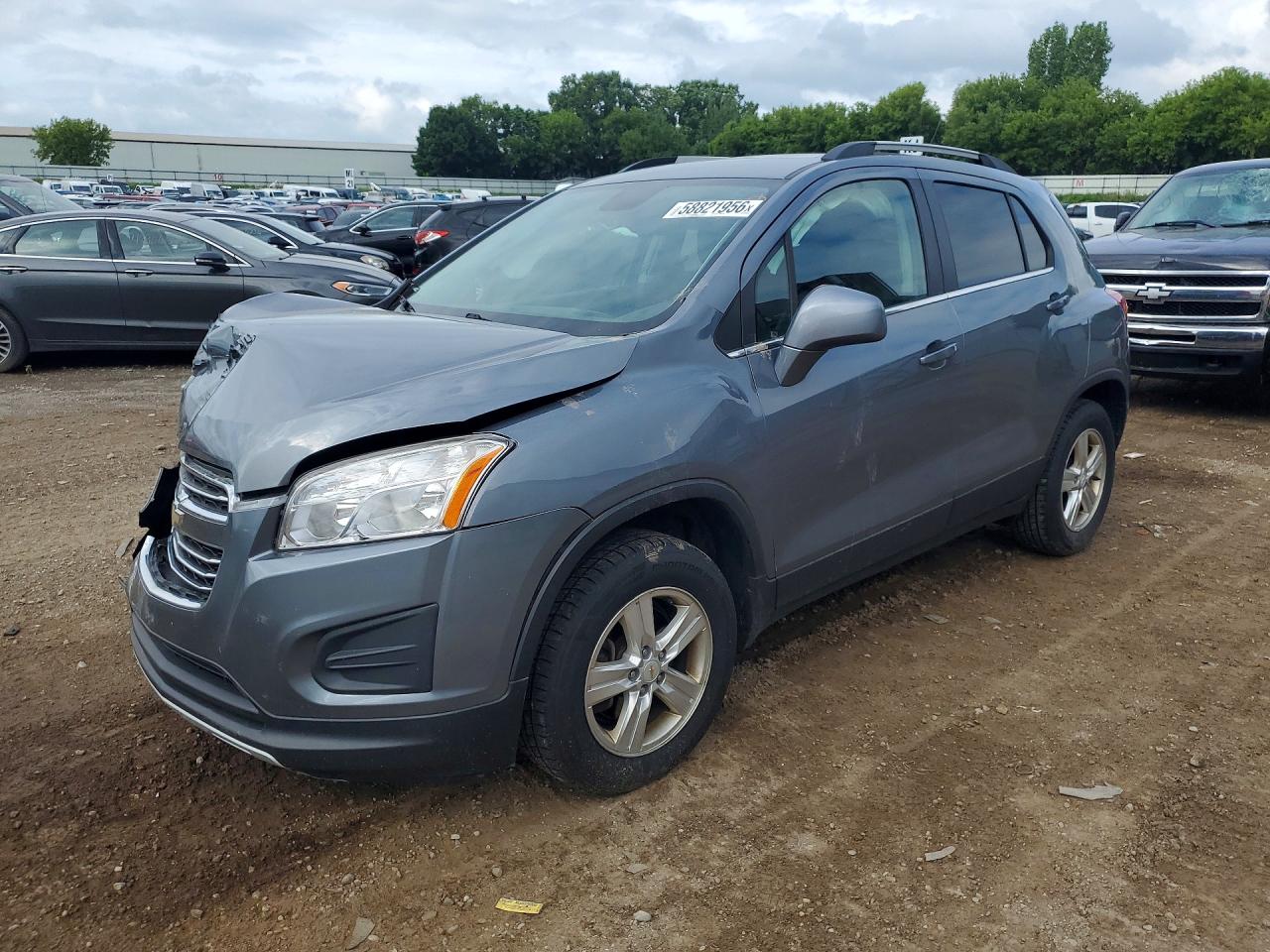 2015 Chevrolet Trax 1lt Gray vin: KL7CJRSB8FB175877