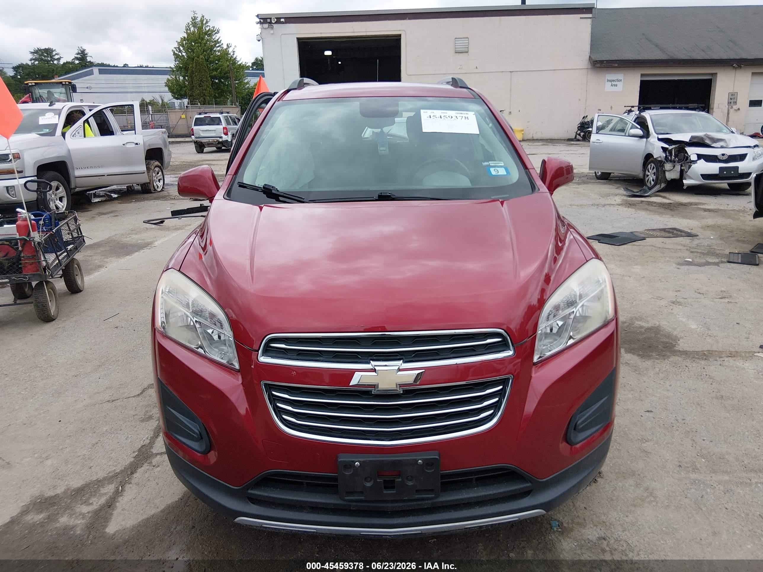 2015 Chevrolet Trax Lt Red vin: KL7CJRSB9FB228375