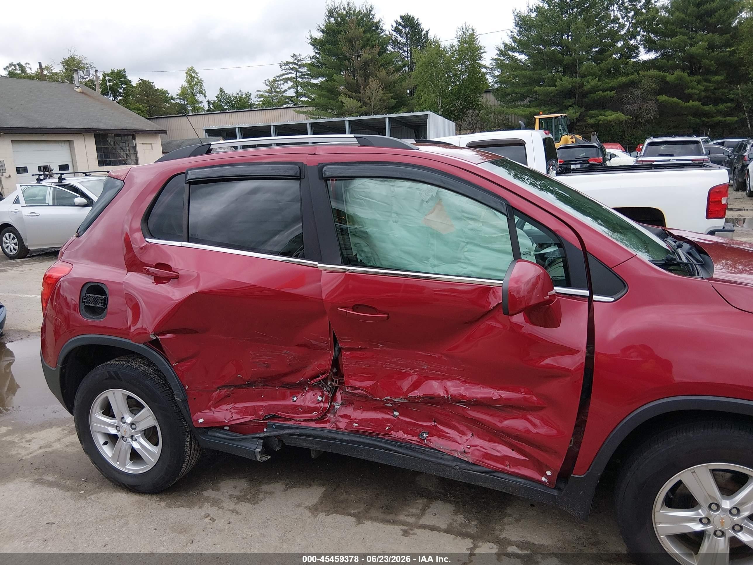 2015 Chevrolet Trax Lt Red vin: KL7CJRSB9FB228375