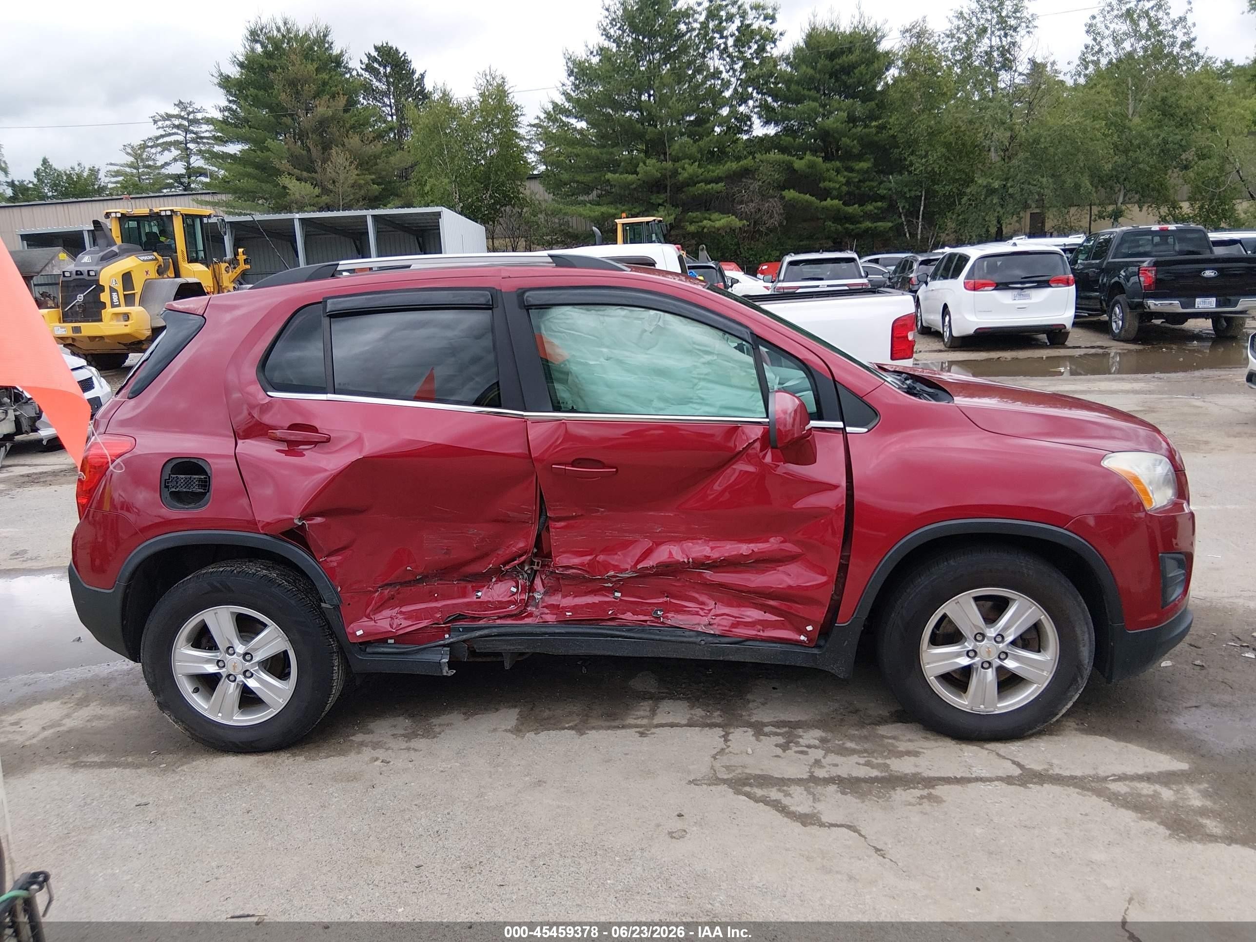 2015 Chevrolet Trax Lt Red vin: KL7CJRSB9FB228375