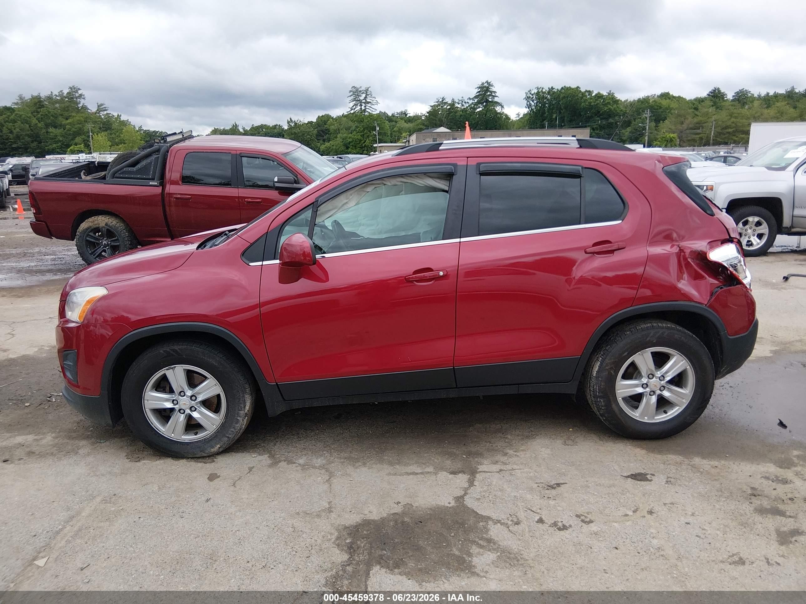 2015 Chevrolet Trax Lt Red vin: KL7CJRSB9FB228375