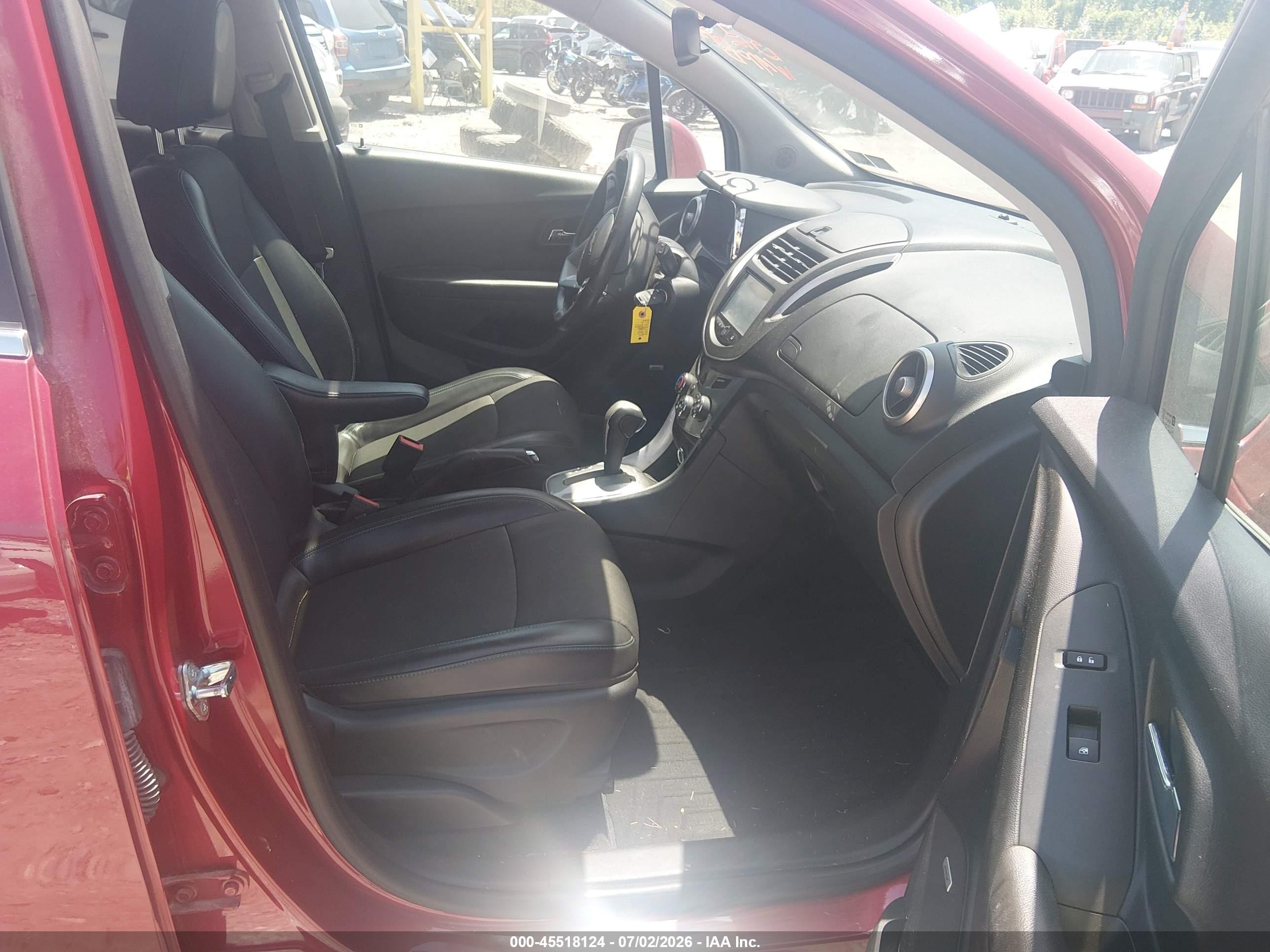 2015 Chevrolet Trax Lt Red vin: KL7CJRSB9FB239151