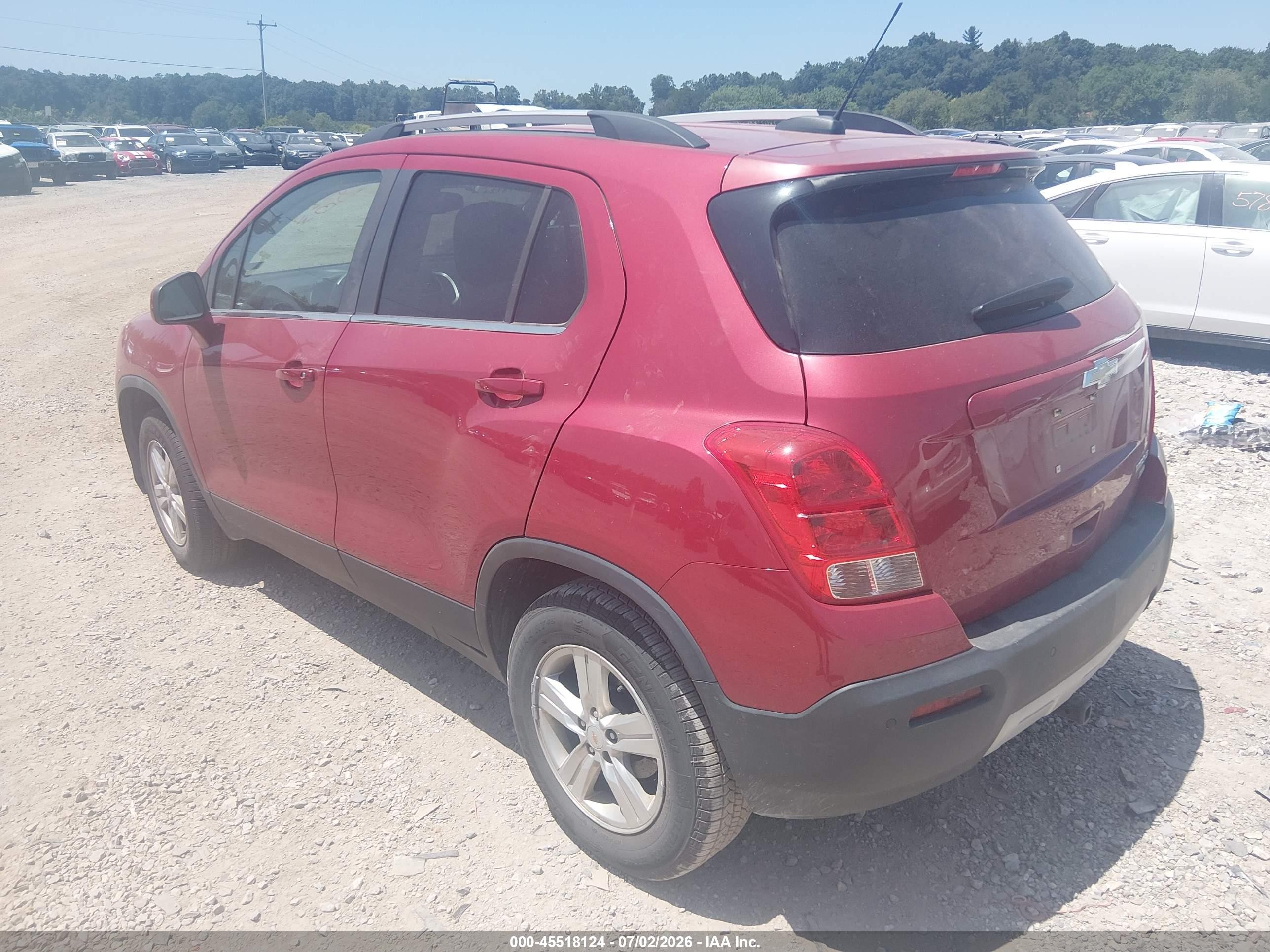 2015 Chevrolet Trax Lt Red vin: KL7CJRSB9FB239151