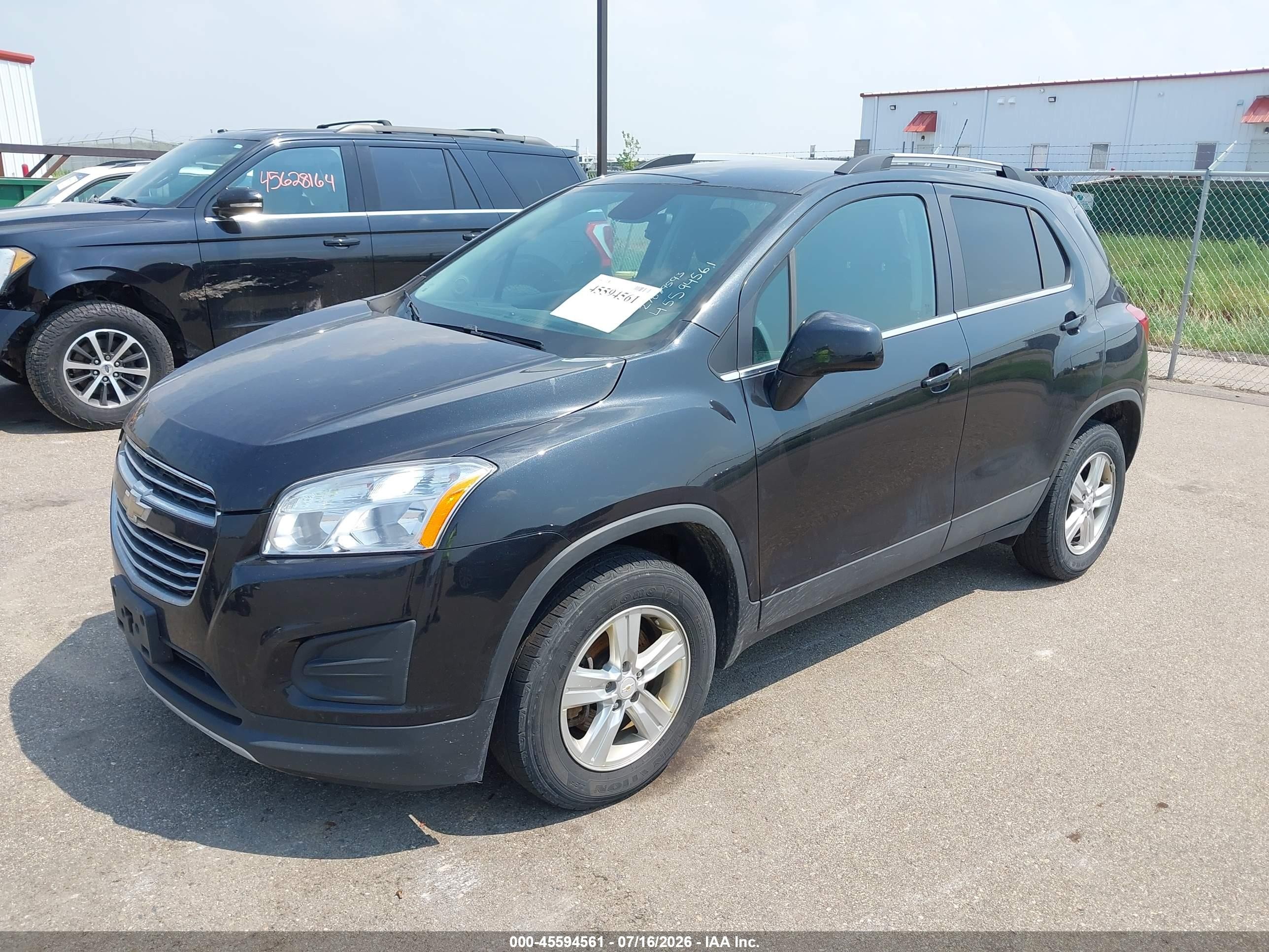 2015 Chevrolet Trax Lt Black vin: KL7CJRSBXFB094962