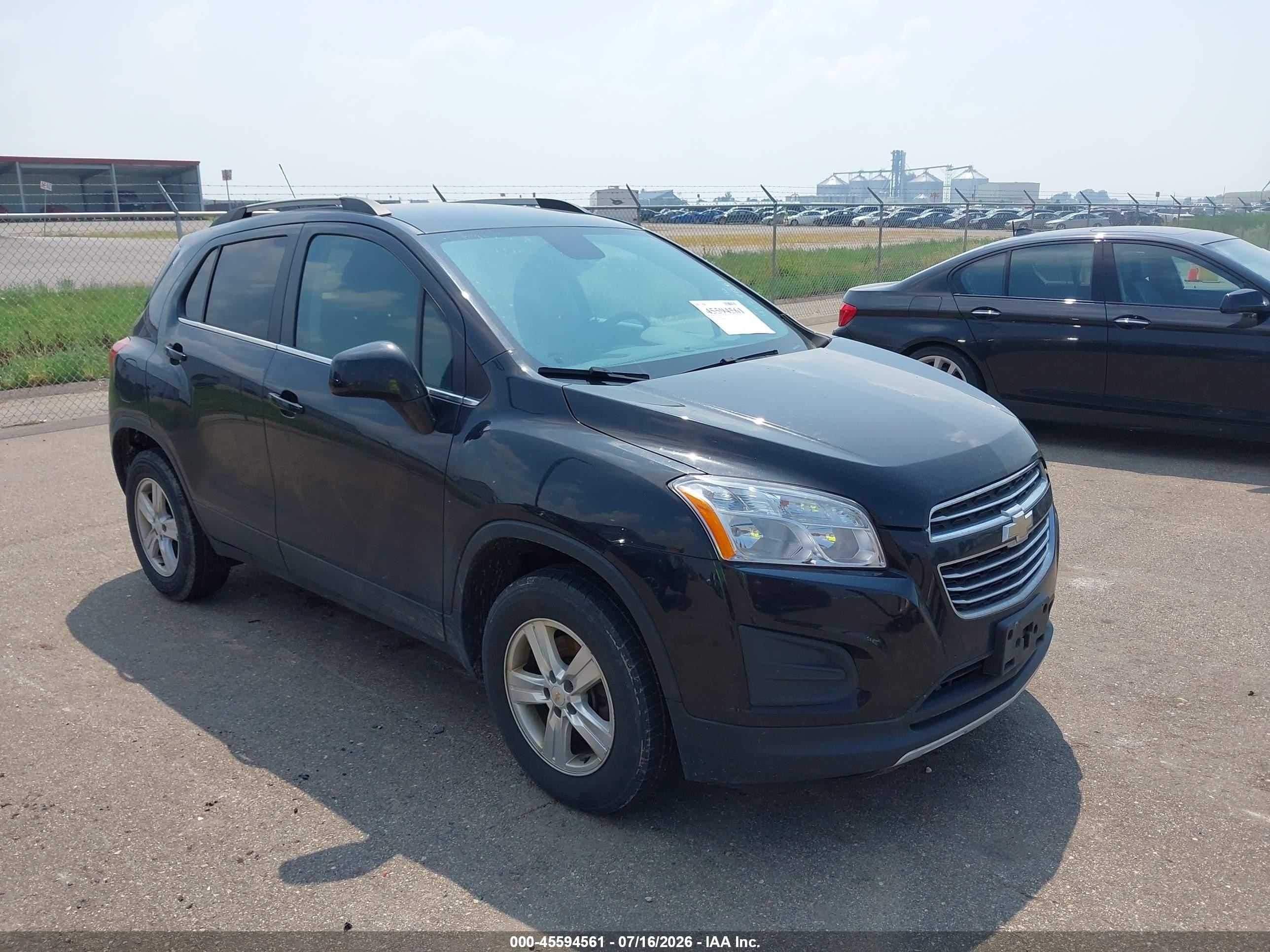 2015 Chevrolet Trax Lt Black vin: KL7CJRSBXFB094962