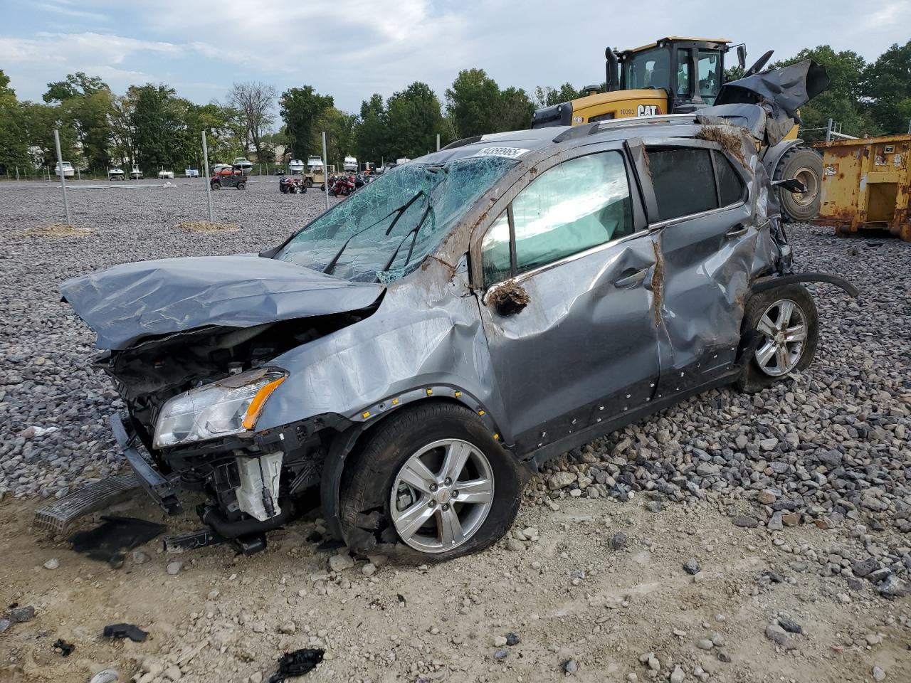 2015 Chevrolet Trax 1lt Gray vin: KL7CJRSBXFB106222
