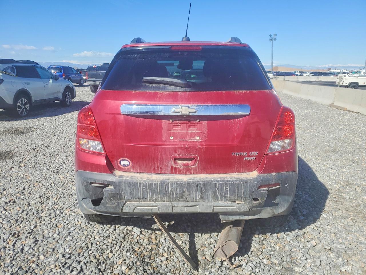 2015 Chevrolet Trax Ltz Red vin: KL7CJTSB0FB187521