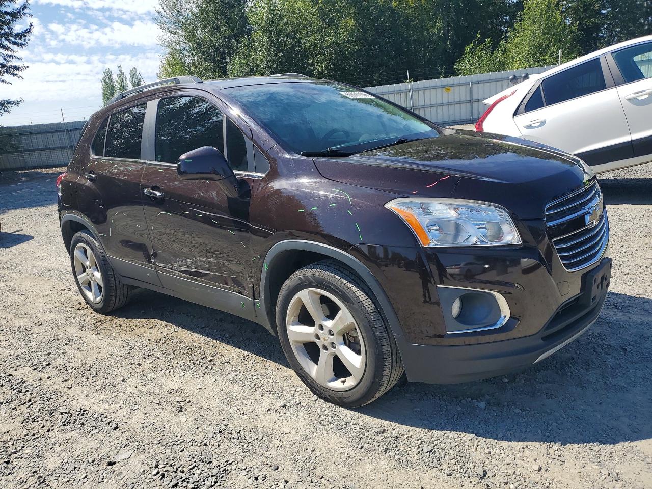 2015 Chevrolet Trax Ltz Коричневый vin: KL7CJTSB1FB228271