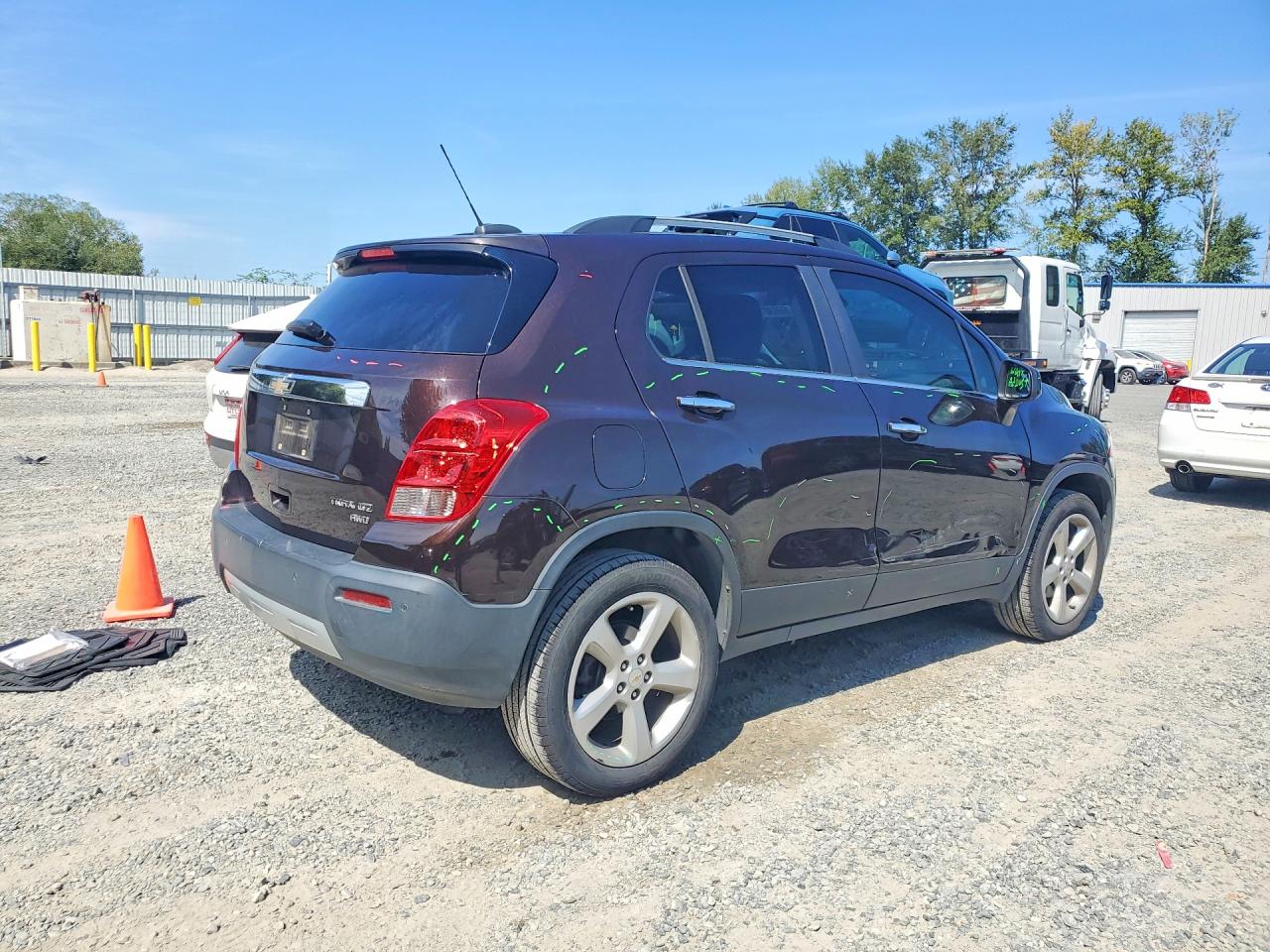 2015 Chevrolet Trax Ltz Коричневый vin: KL7CJTSB1FB228271