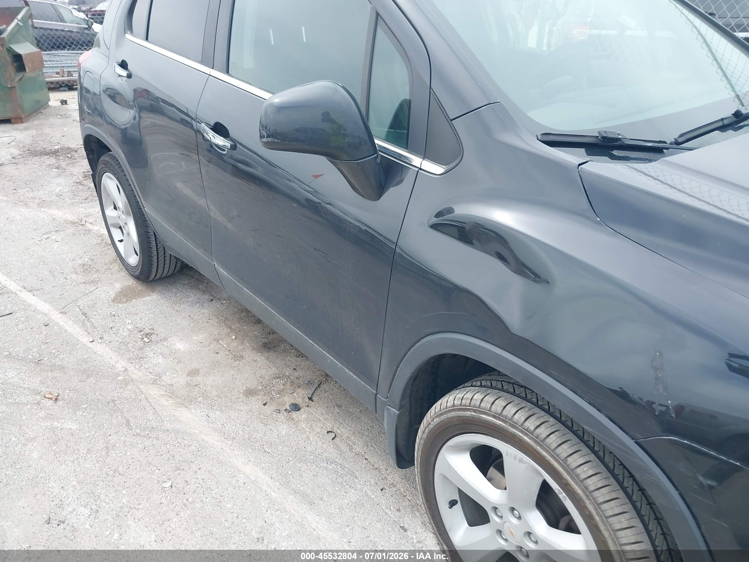 2015 Chevrolet Trax Ltz Black vin: KL7CJTSB3FB064053