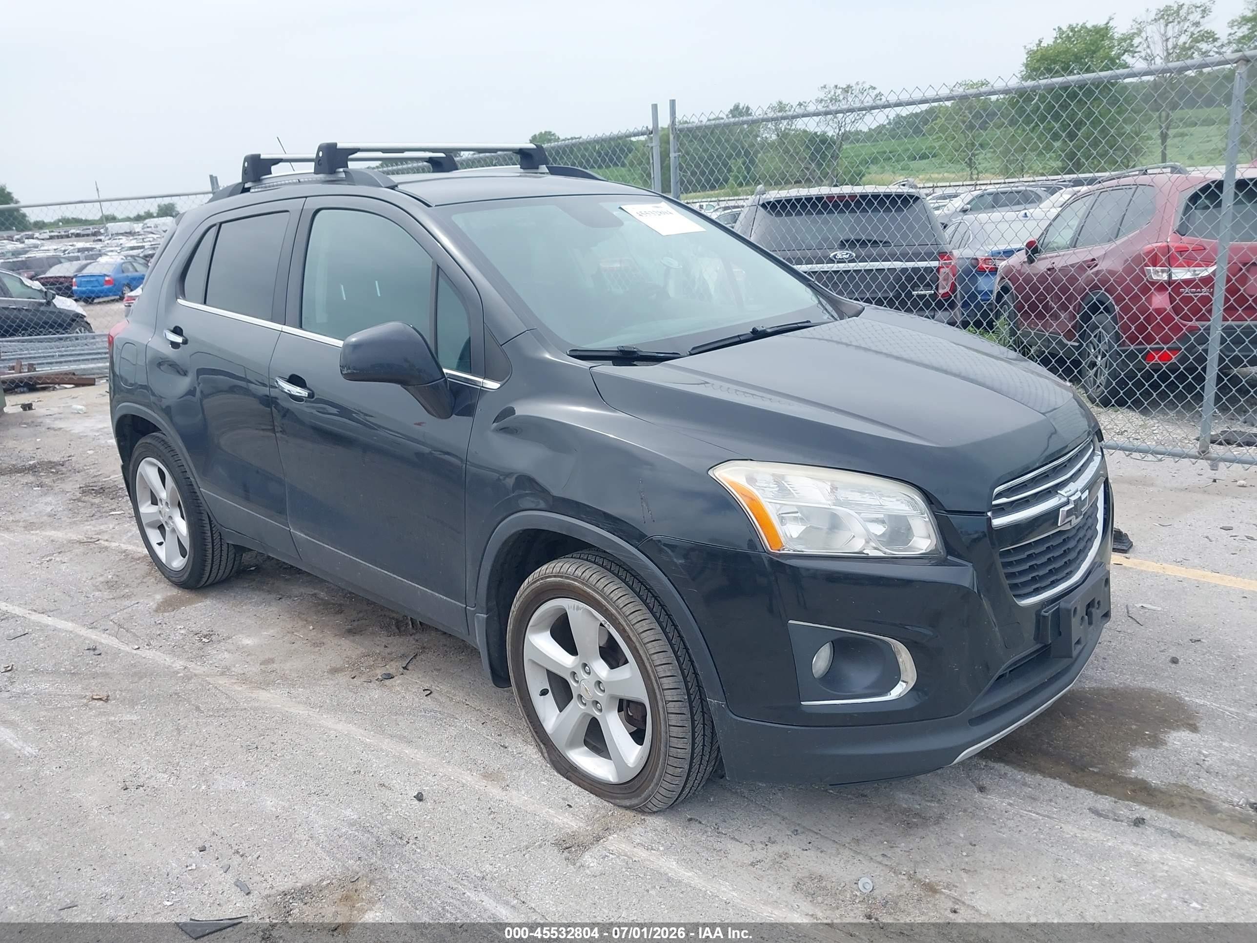 2015 Chevrolet Trax Ltz Черный vin: KL7CJTSB3FB064053