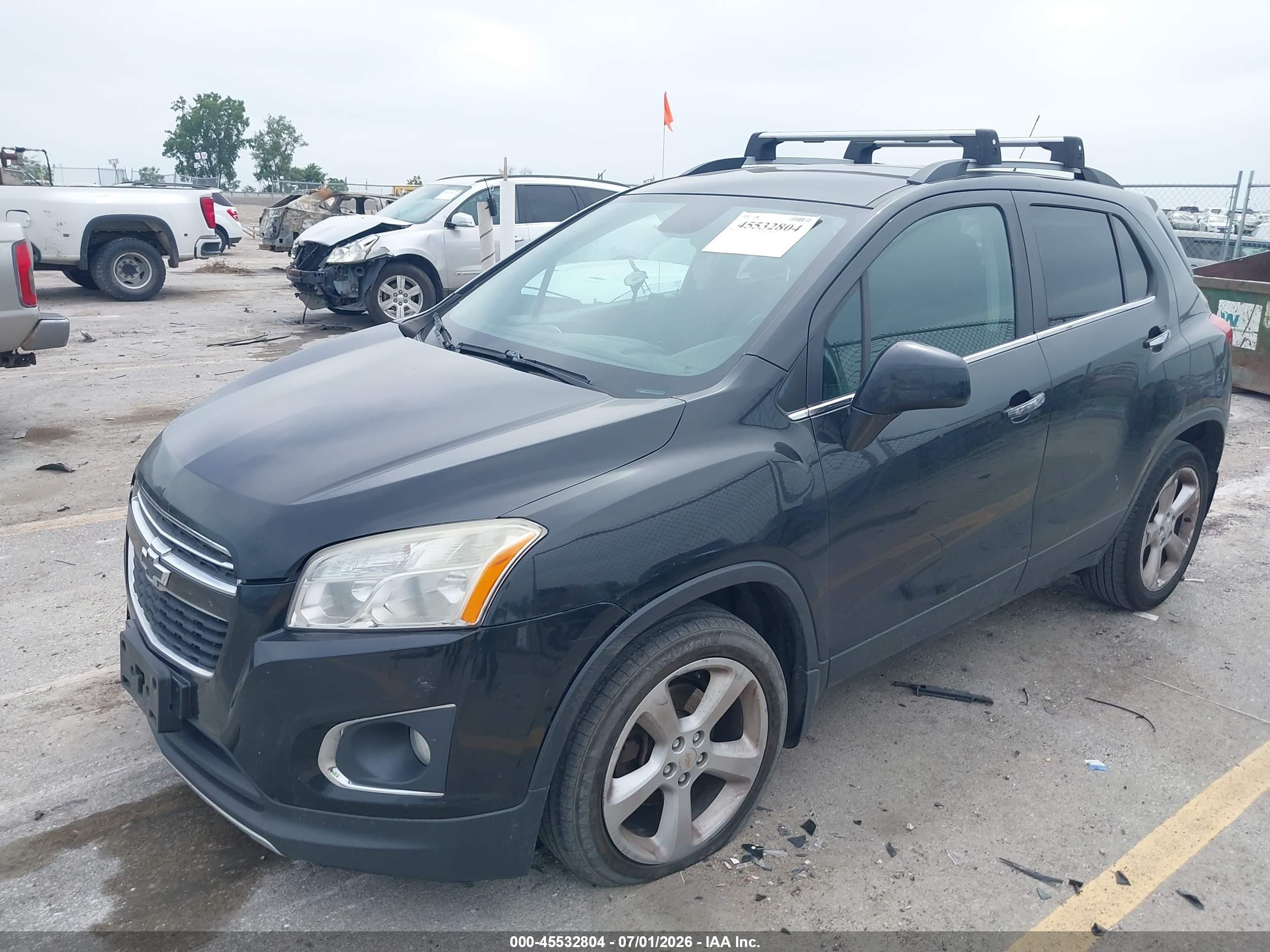 2015 Chevrolet Trax Ltz Black vin: KL7CJTSB3FB064053