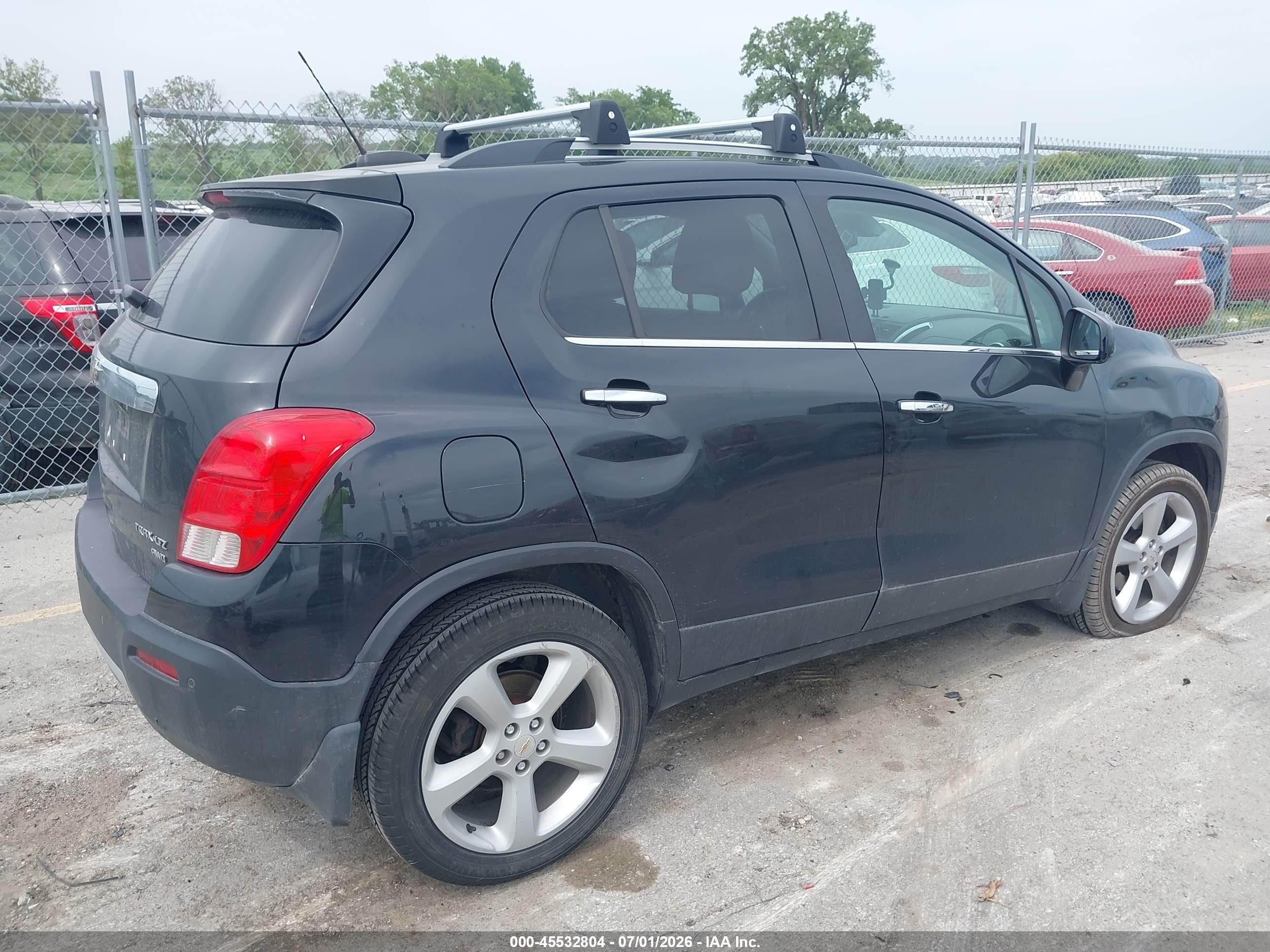 2015 Chevrolet Trax Ltz Black vin: KL7CJTSB3FB064053