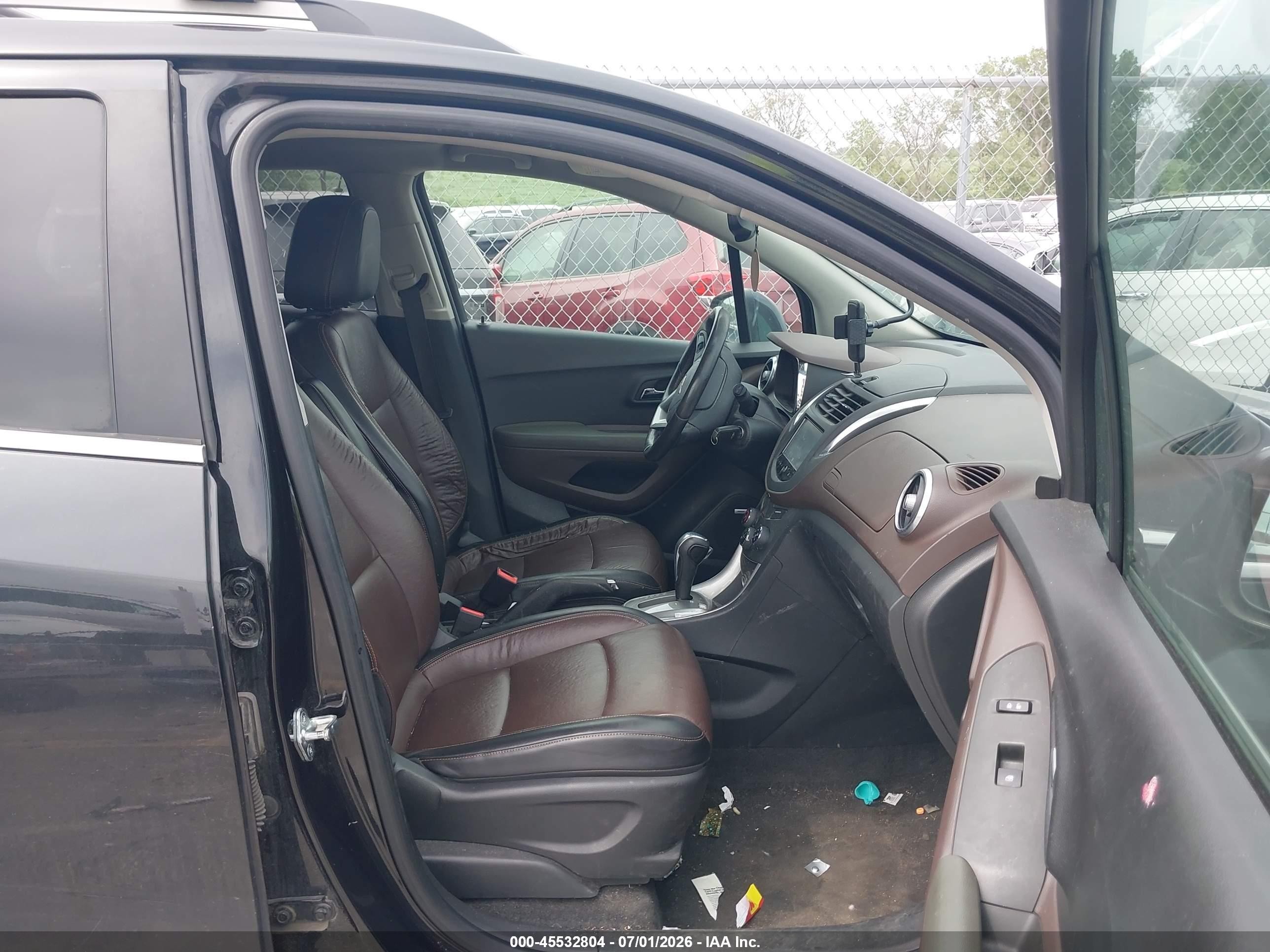 2015 Chevrolet Trax Ltz Black vin: KL7CJTSB3FB064053