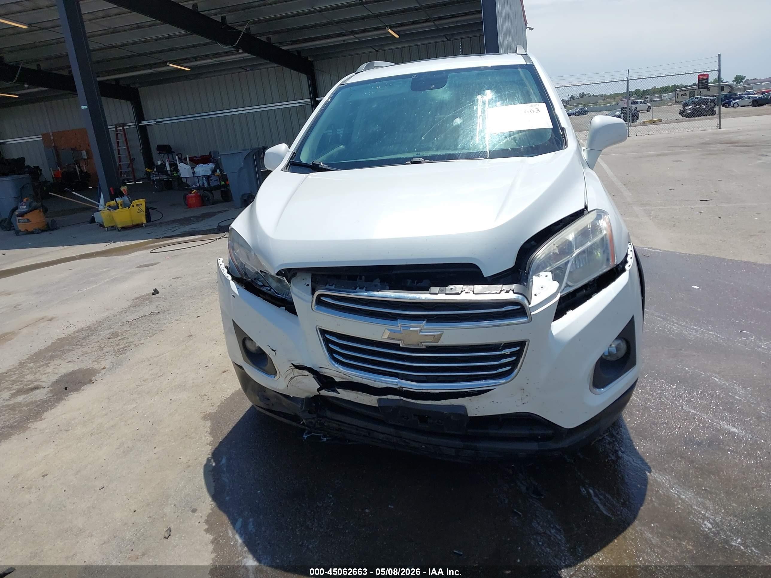 2015 Chevrolet Trax Ltz White vin: KL7CJTSB5FB251472