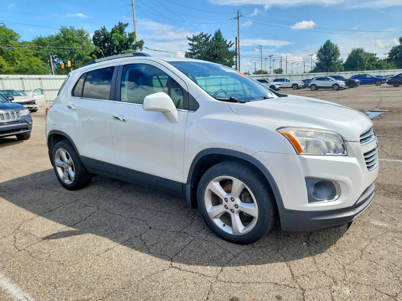 2015 Chevrolet Trax Ltz White vin: KL7CJTSB6FB083163
